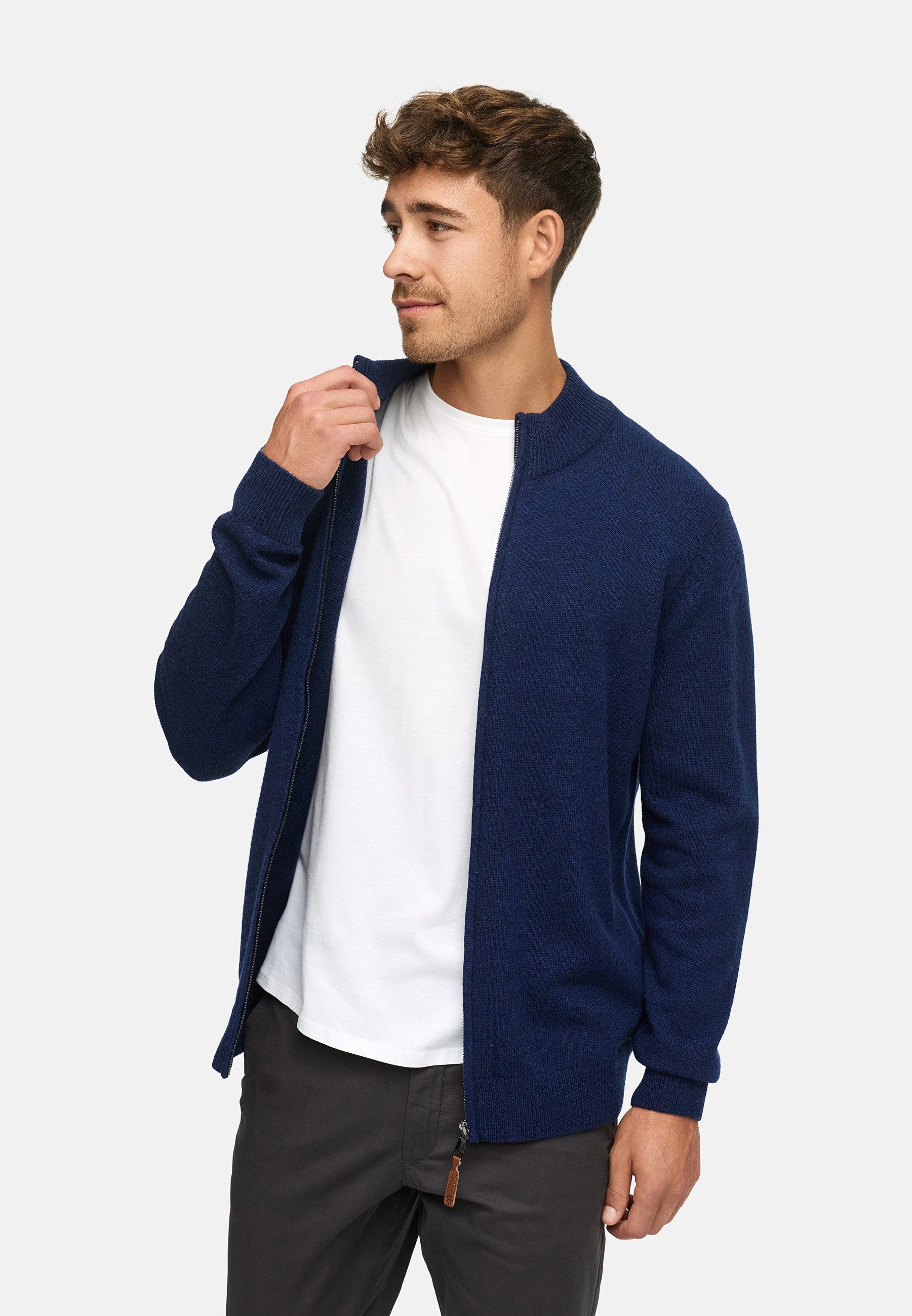 Indicode Cardigan Herren INMargous Cardigan Herrenstrickjacke