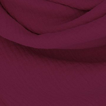 Kissenbezug Musselin-Kopfkissen "Eliane" • Red Violet, hutch&putch (1 Stück), aus 100% Bio-Baumwolle, mit hochwertigem Reißverschluss
