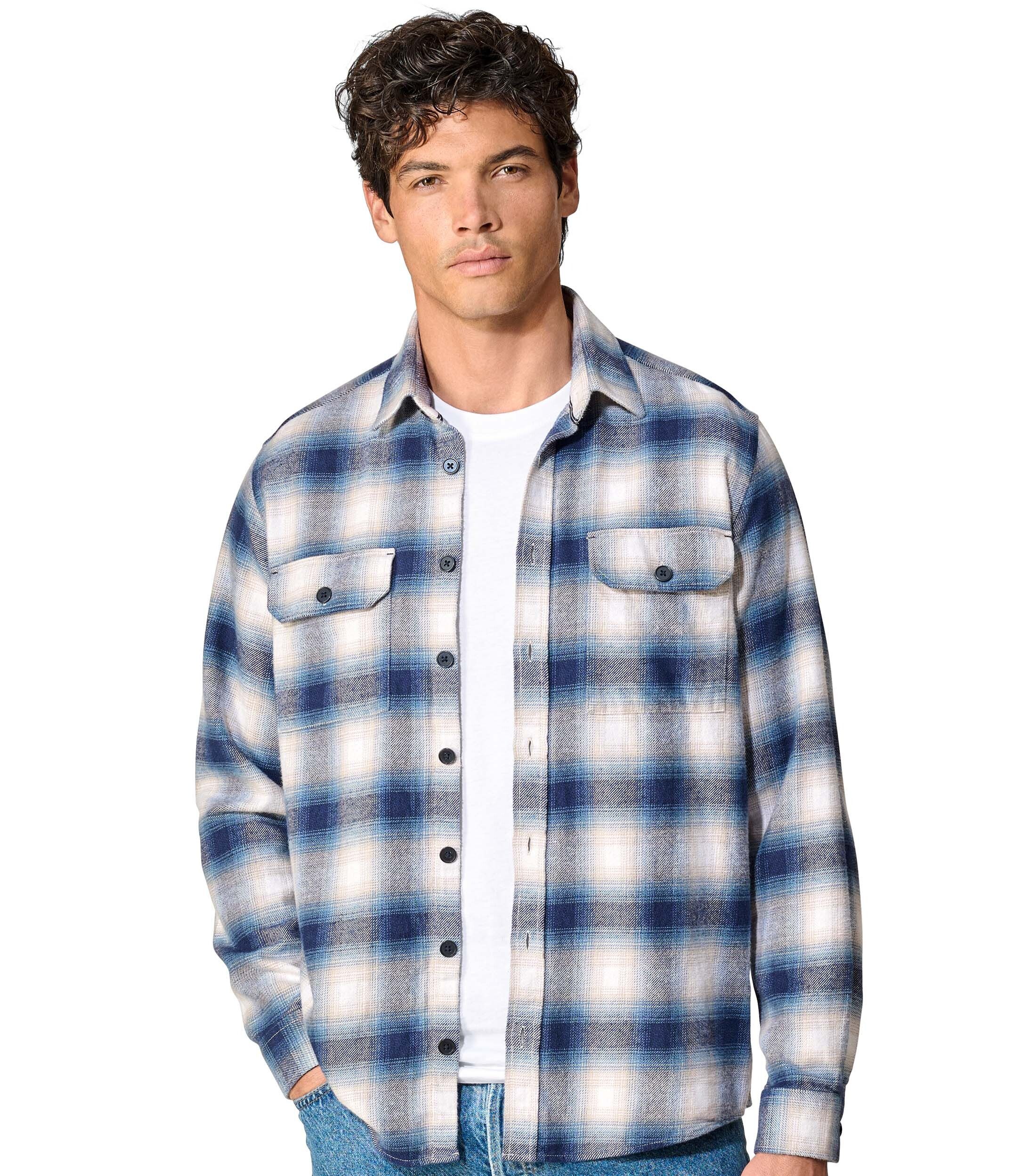 CASAMODA Langarmhemd CASAMODA Hemdjacke kariert günstig online kaufen
