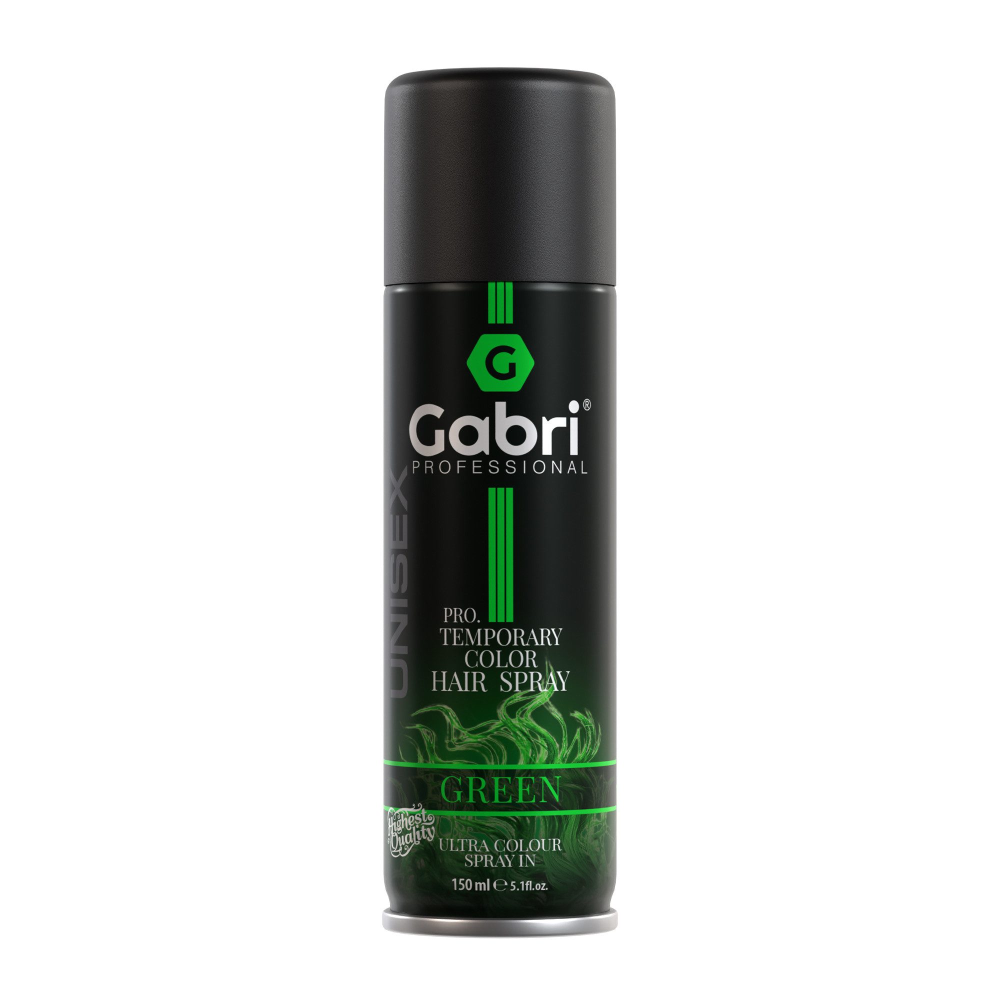 Gabri Professional Haartönung Gabri Professional - Pro Temporary Hair Colour Spray Grün 150ml