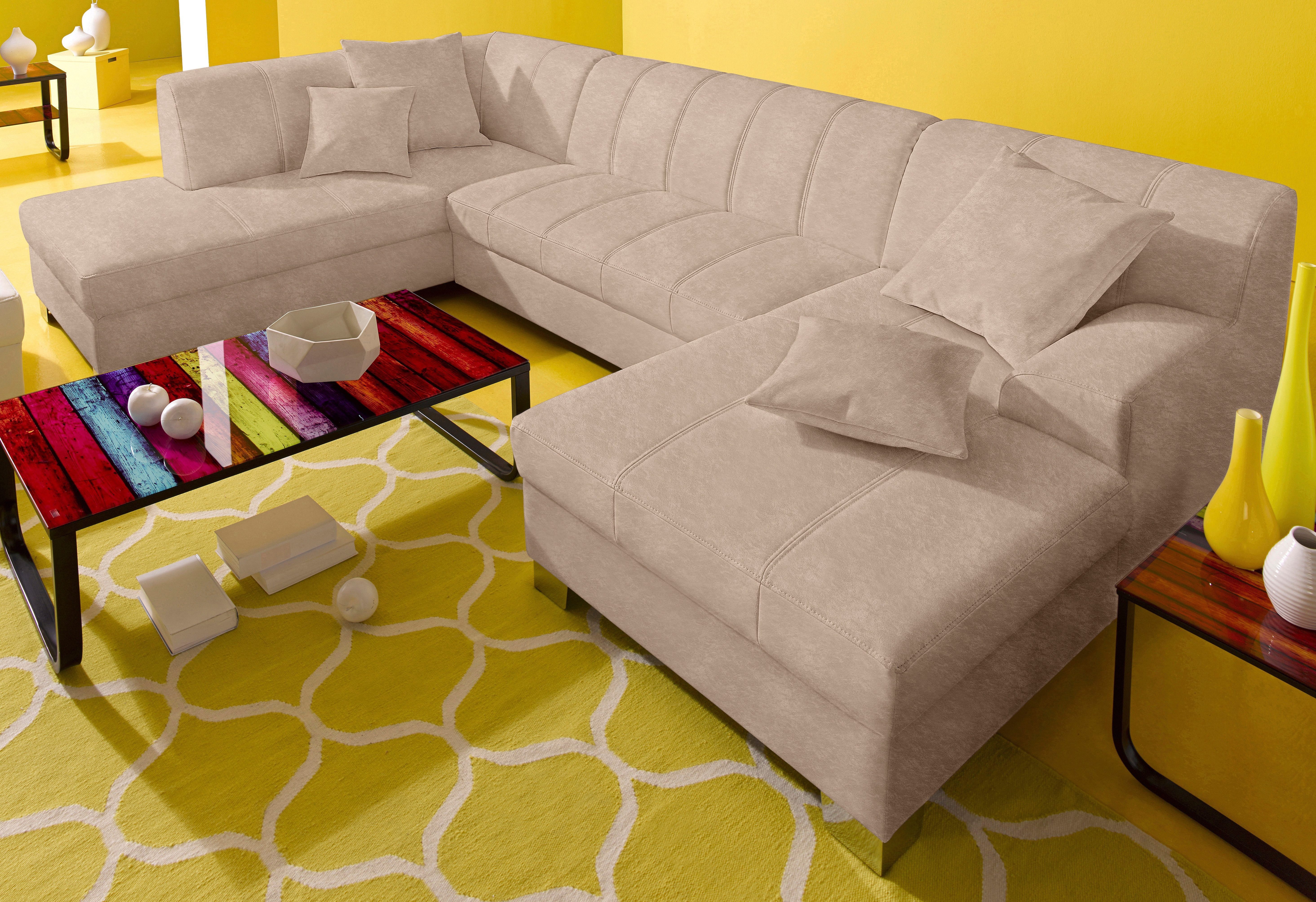 DOMO collection Wohnlandschaft "Turah moderne Steppung, incl. Zierkissen, a günstig online kaufen