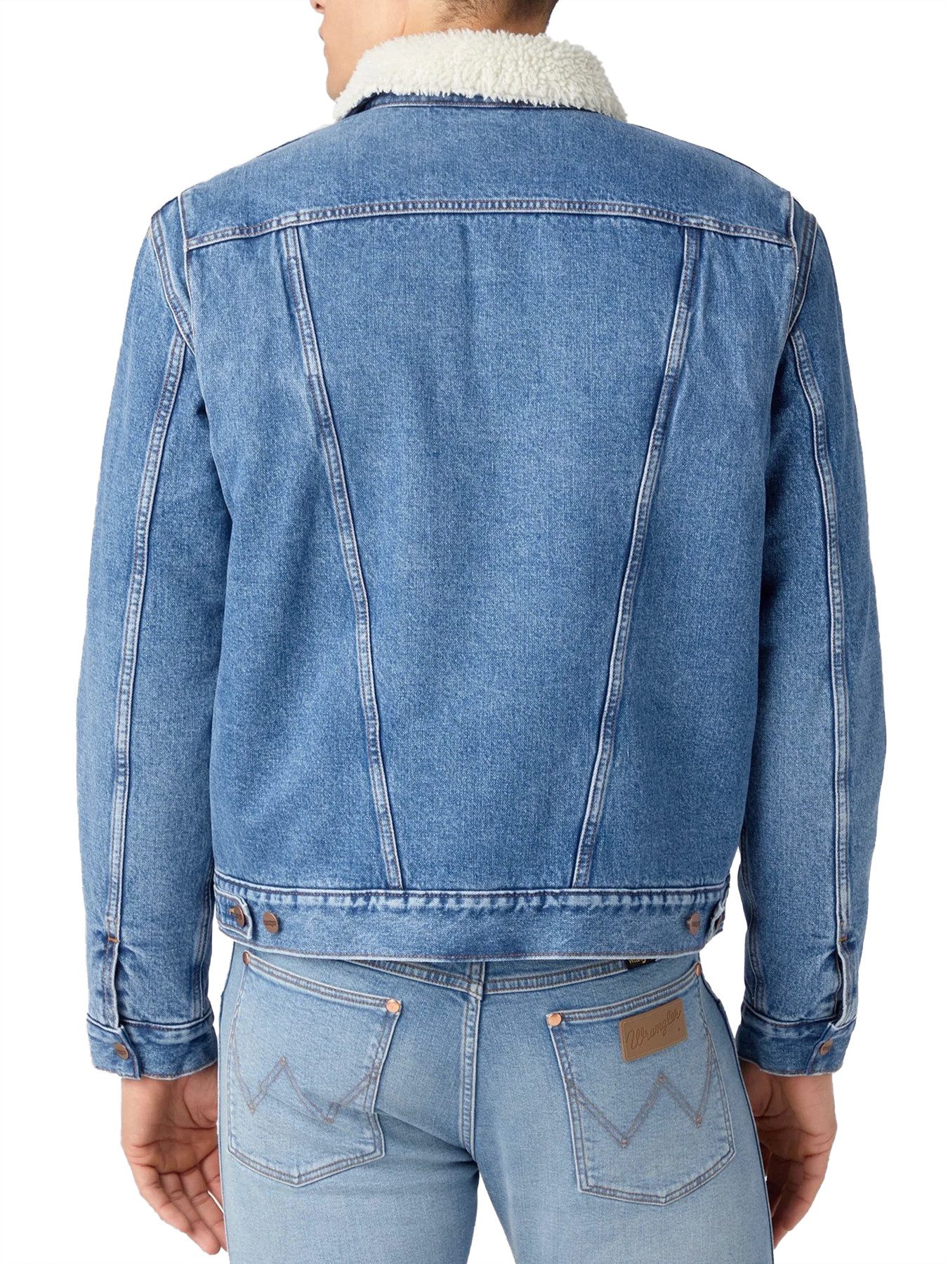 Wrangler Jeansjacke Regular Fit warm gefüttert - 124MJ Sherpa Wranch günstig online kaufen