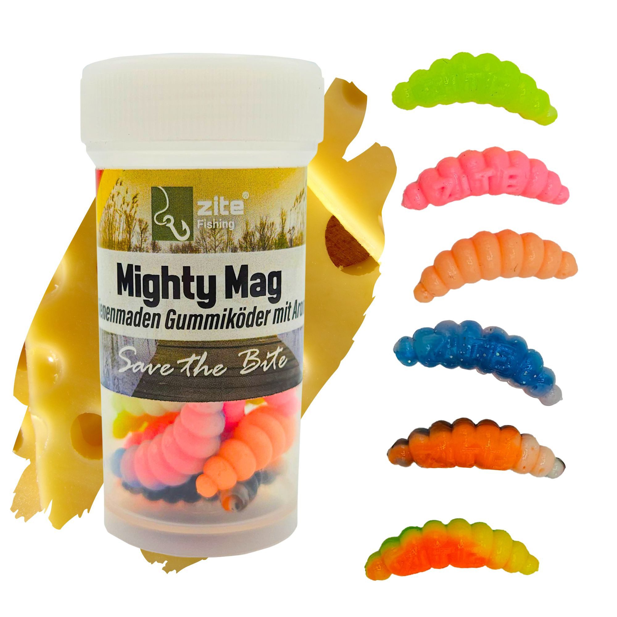 Kunstköder Mighty Mag Mix Aroma 2,8 cm Bienenmade 12 Stück