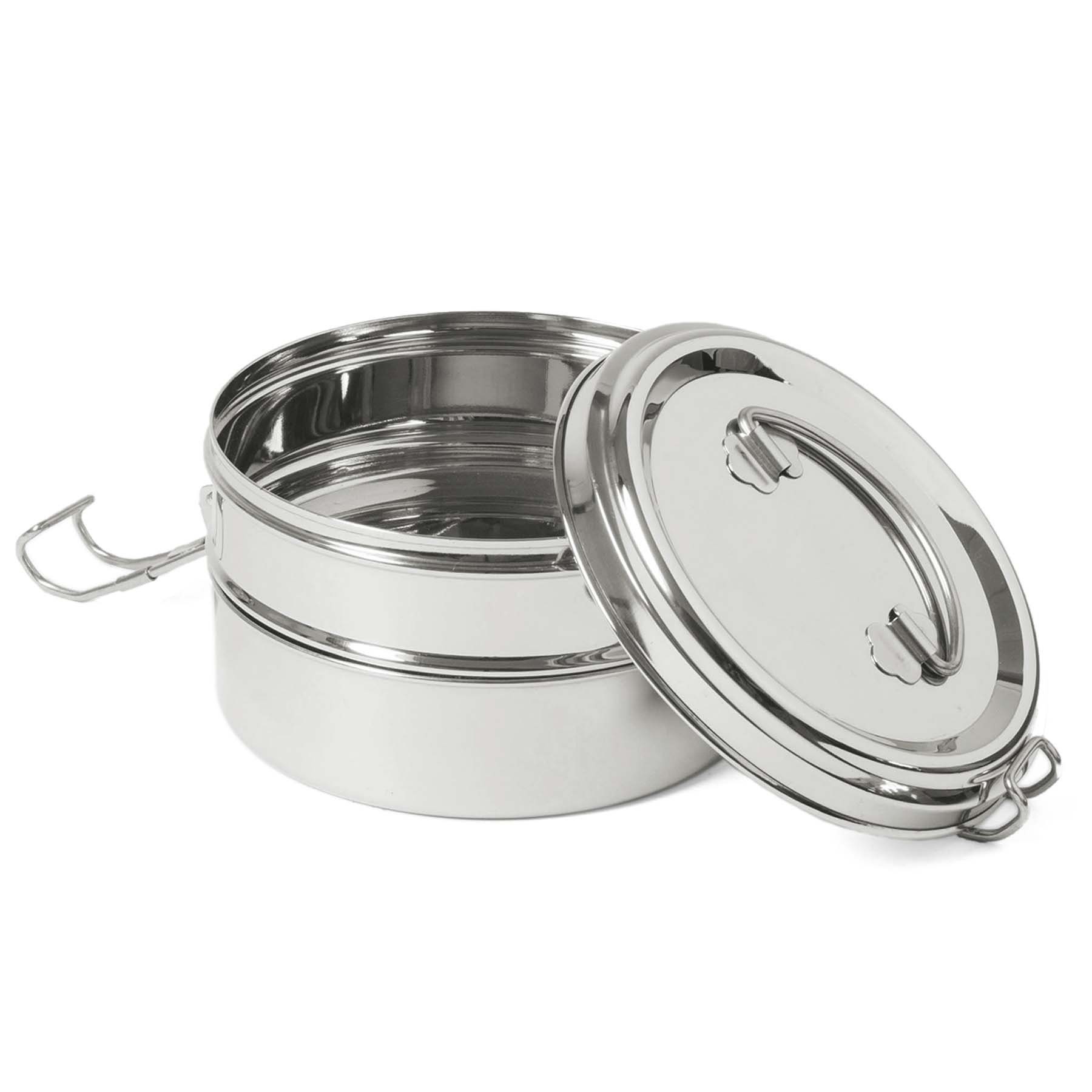 Brotbox ECO XL, Lunchbox Tiffin Double Edelstahl