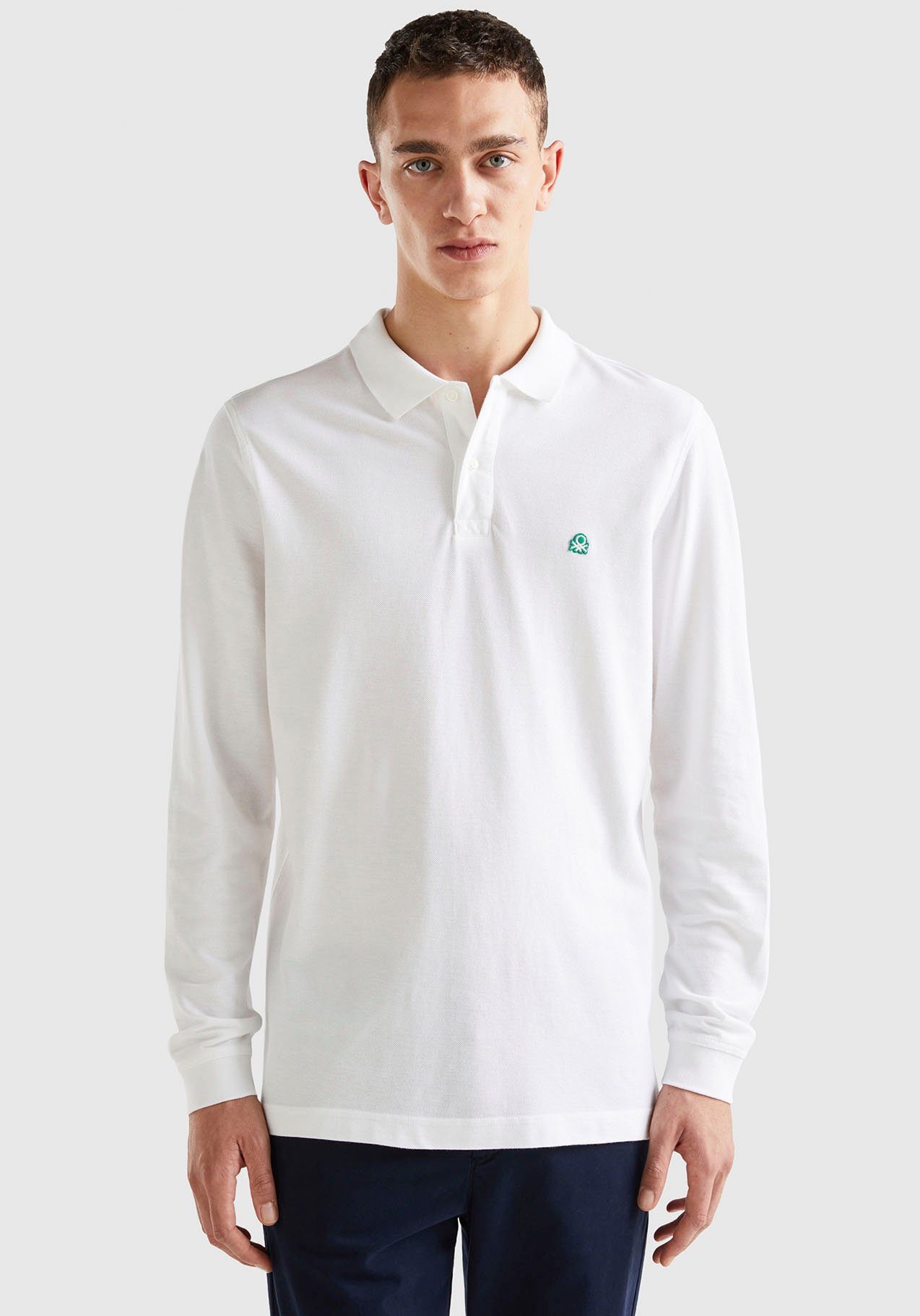 United Colors of Benetton Langarm-Poloshirt mit günstig online kaufen