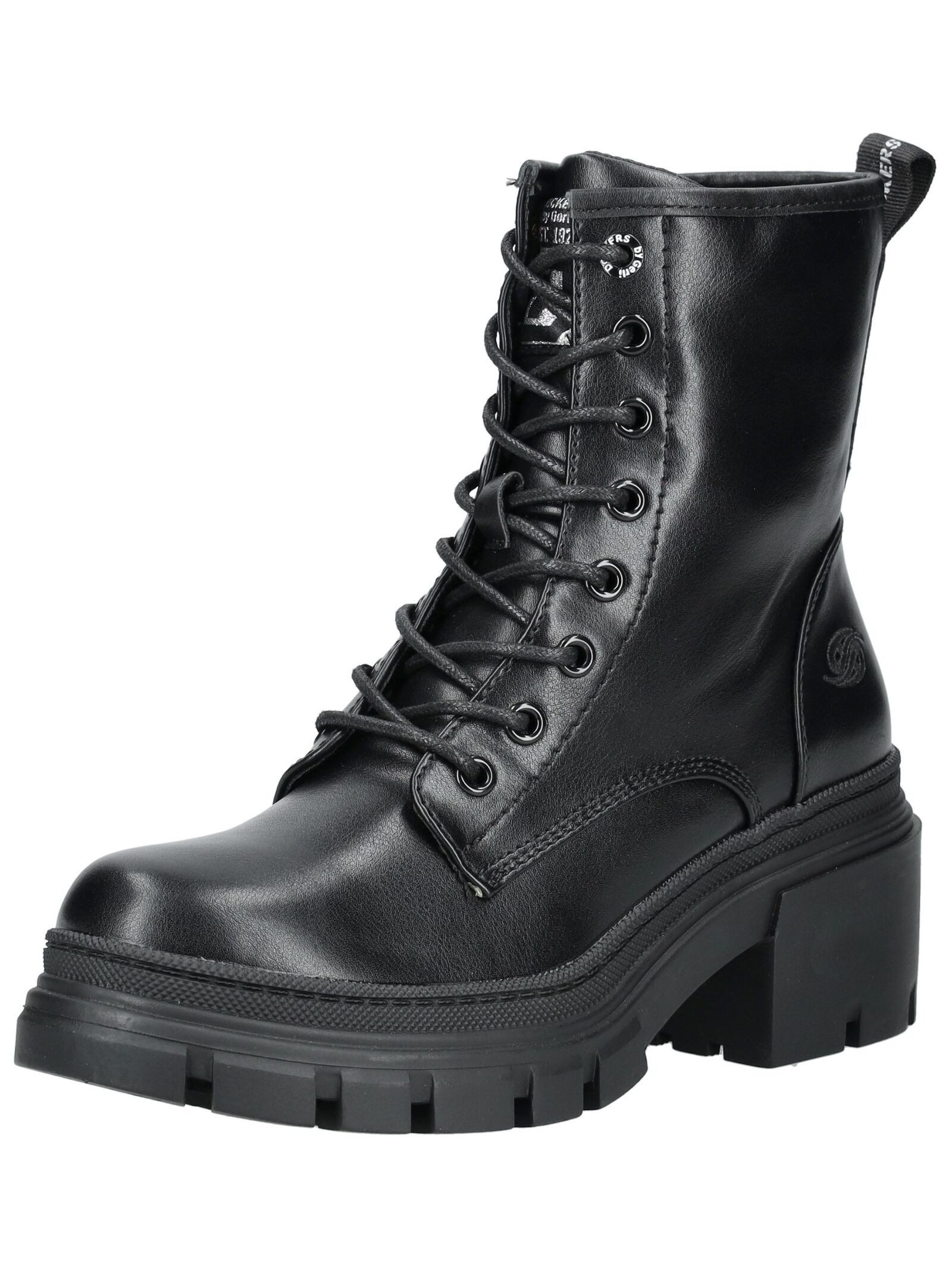 Stiefelette Lederimitat Schnürstiefelette