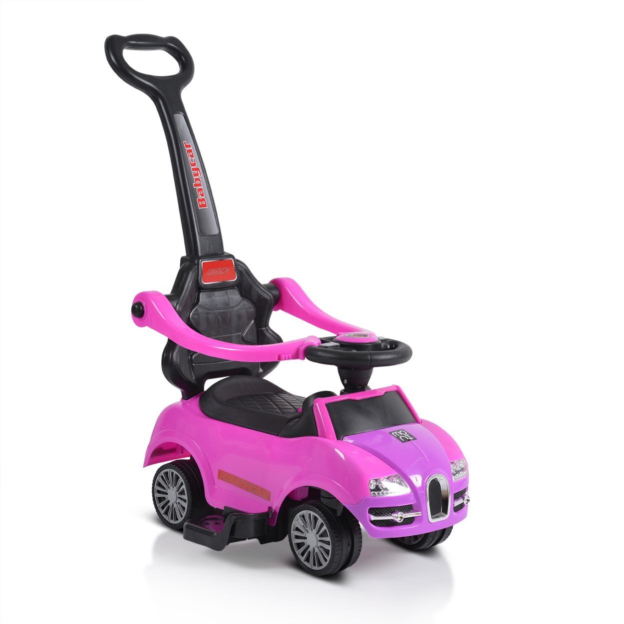 Moni Rutscher Rider 308 2 in 1, Schiebestange, Sicherheitsbügel, Fußstützen, Musikfunktion, Staufach