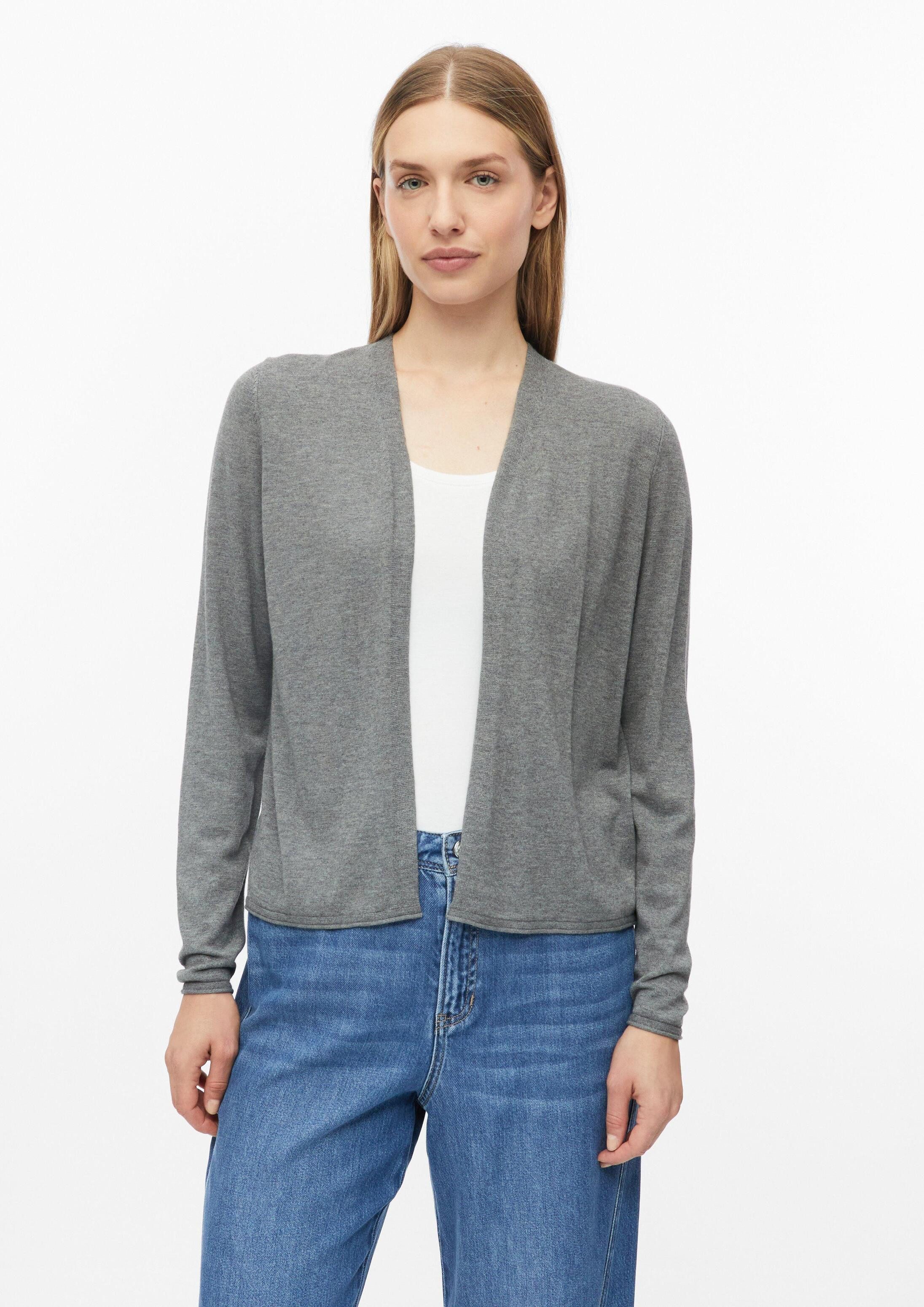s.Oliver Cardigan Strickjacke Weicher Feinstrick-Cardigan mit Rollkanten