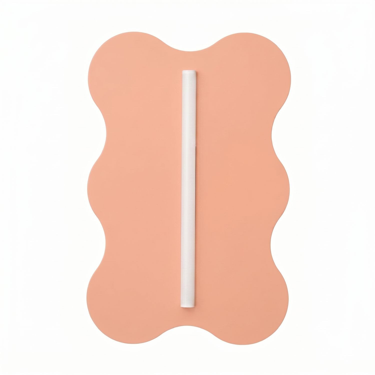 Licht-Erlebnisse Wandleuchte LENZ, ohne Leuchtmittel, Metall 66 cm hoch Pfirsich Modern