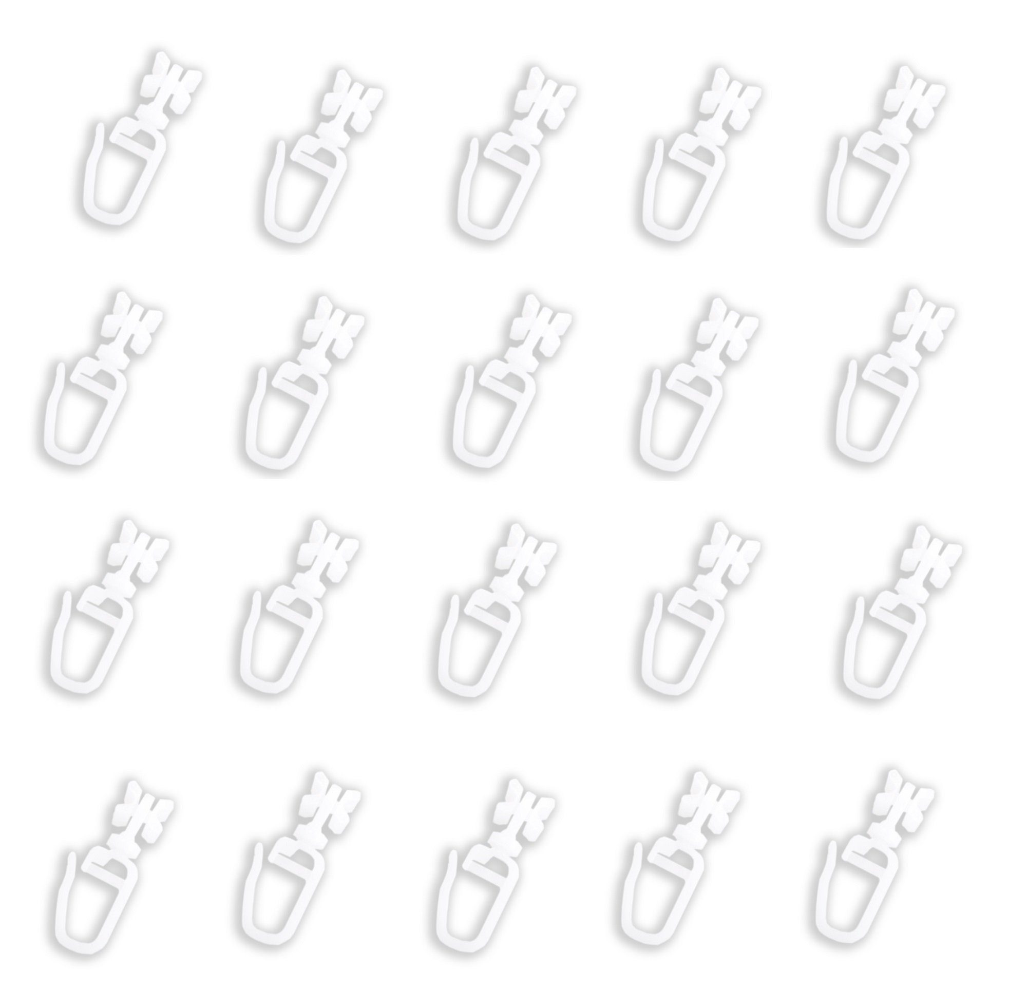 Clever-Kauf-24 Gardinengleiter X-Gleiter Haken 6mm schwenkbar günstig online kaufen
