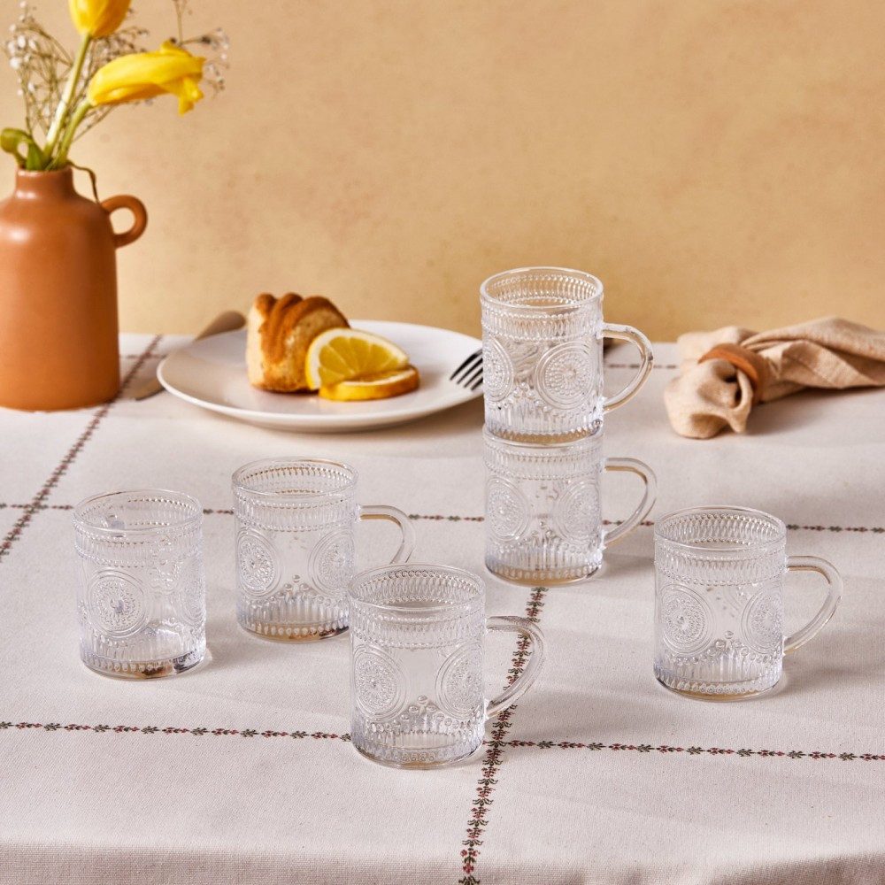 Karaca Teeservice Karaca Margo 6-teiliges Teeglas Teeservice Teetasse Set