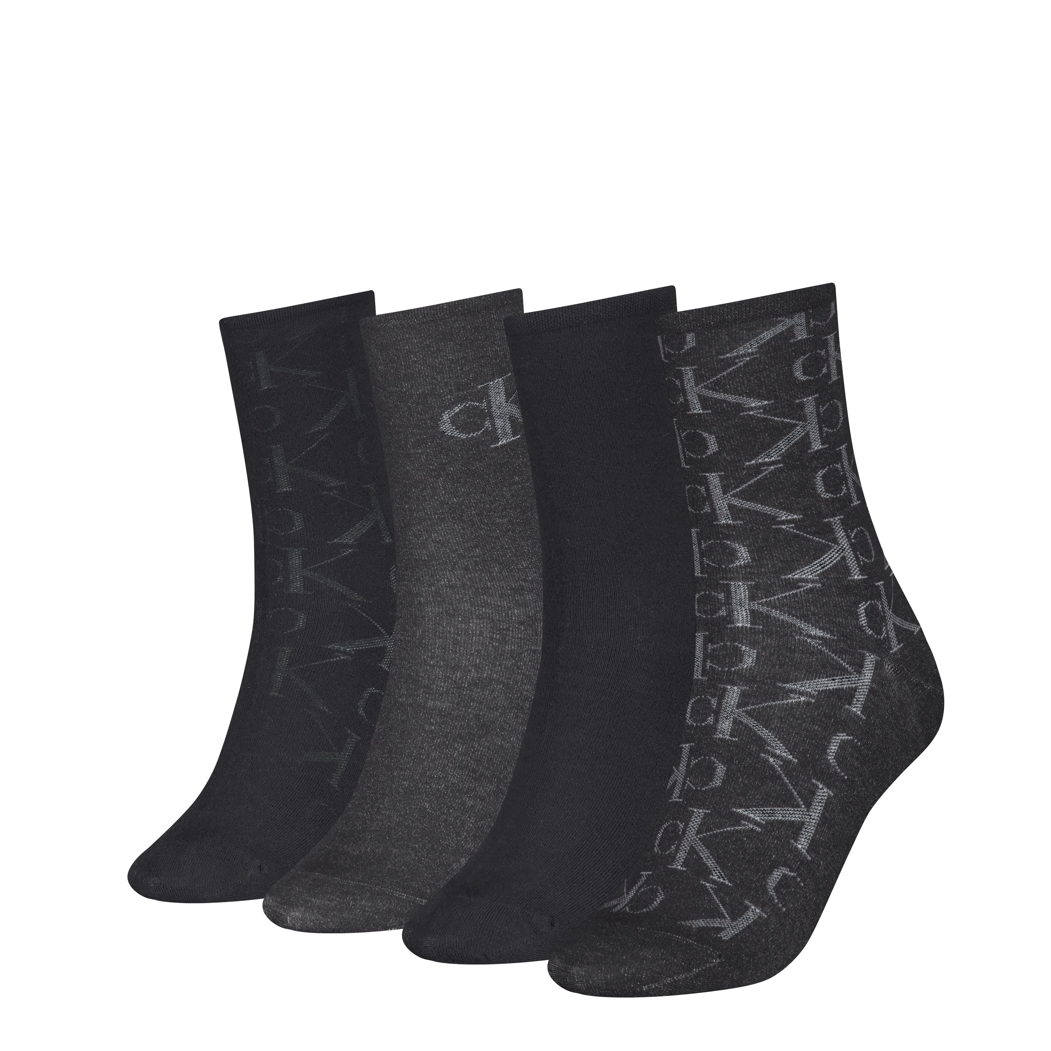Calvin Klein Jeans Socken CKJ WOMEN SOCK 4P HOLIDAY PACK AOP (4-Paar, 4er P günstig online kaufen