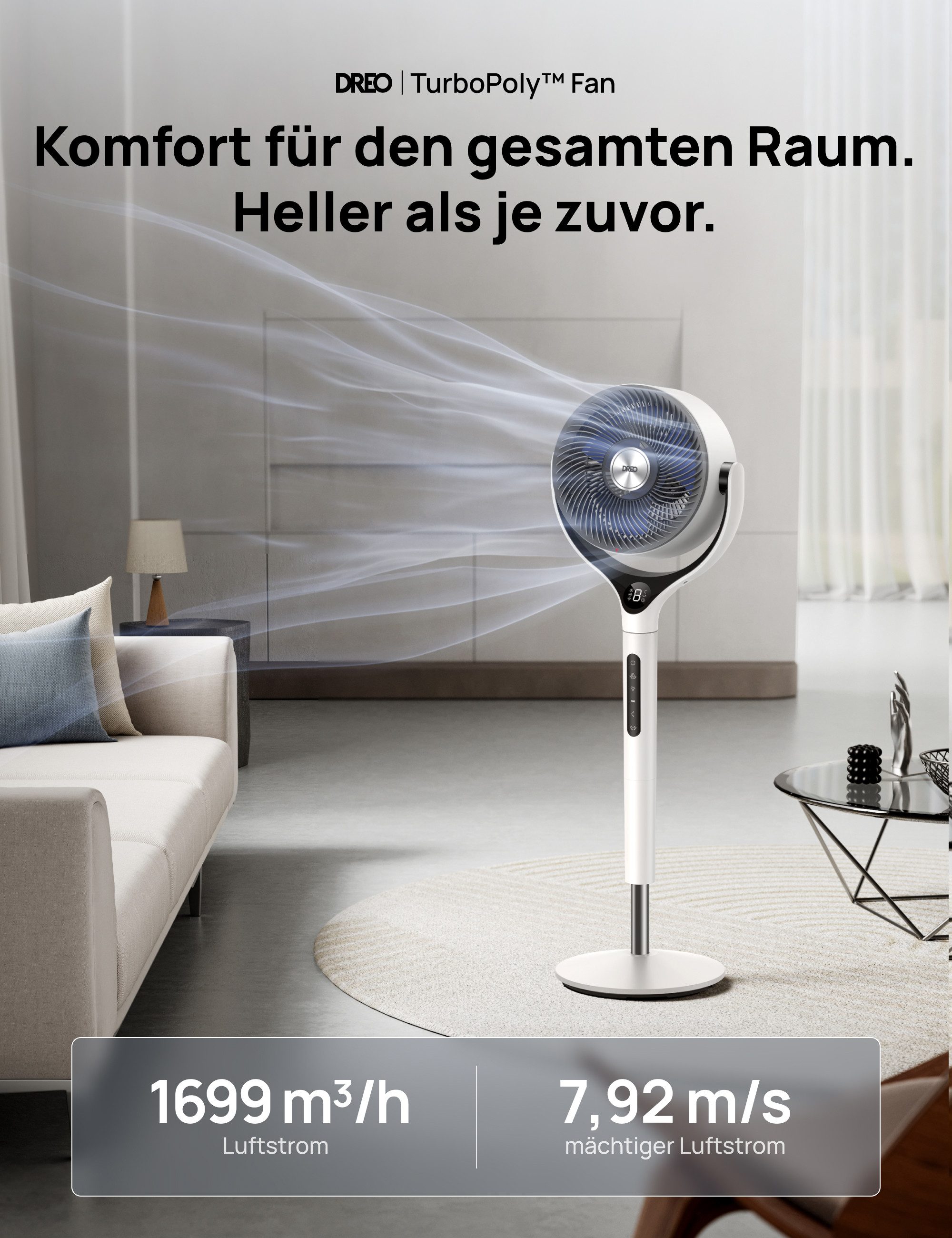 Dreo Standventilator TurboPoly™ Fan 565S