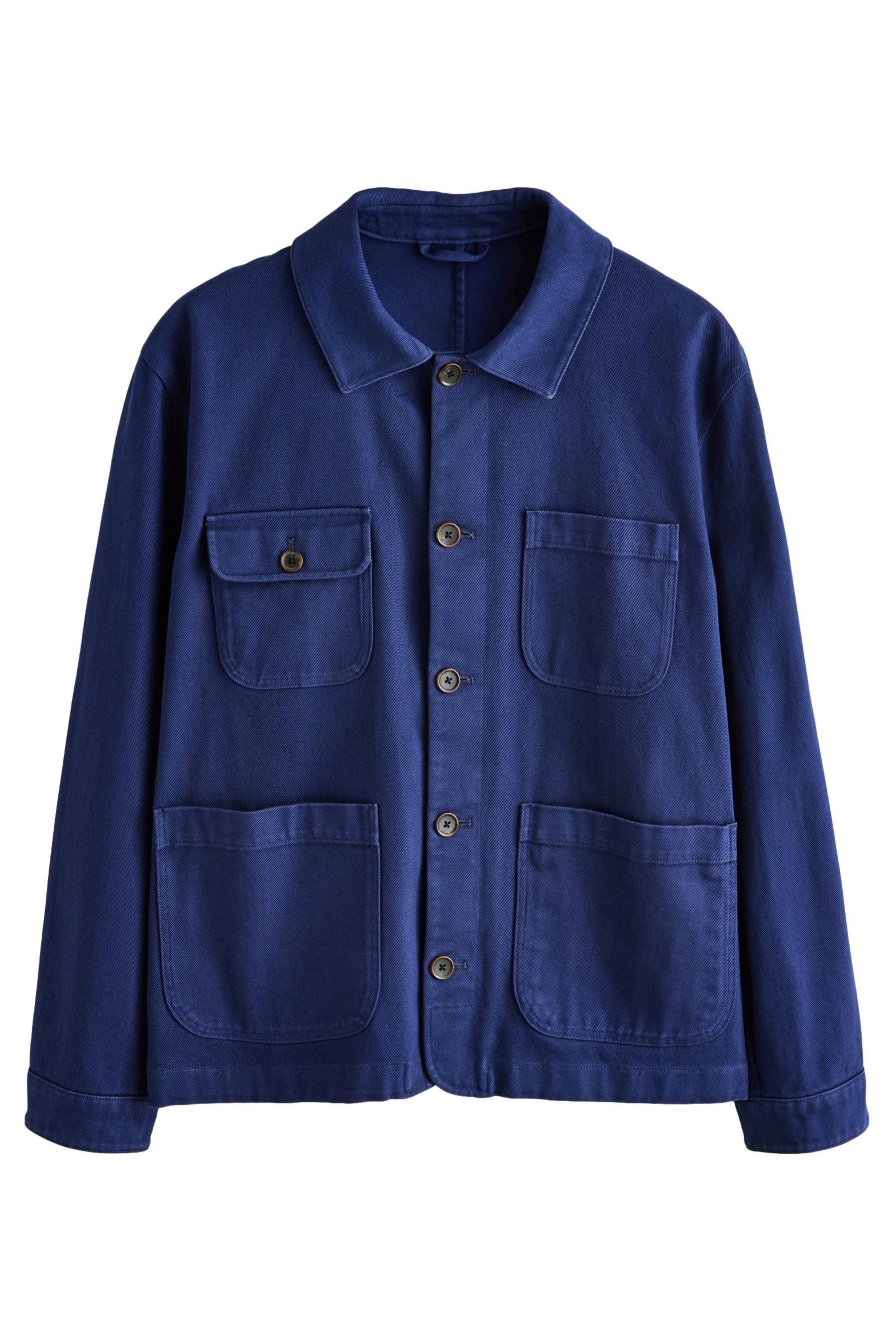 Next Hemdjacke Chore Jacke mit Stückfärbung (1-St)