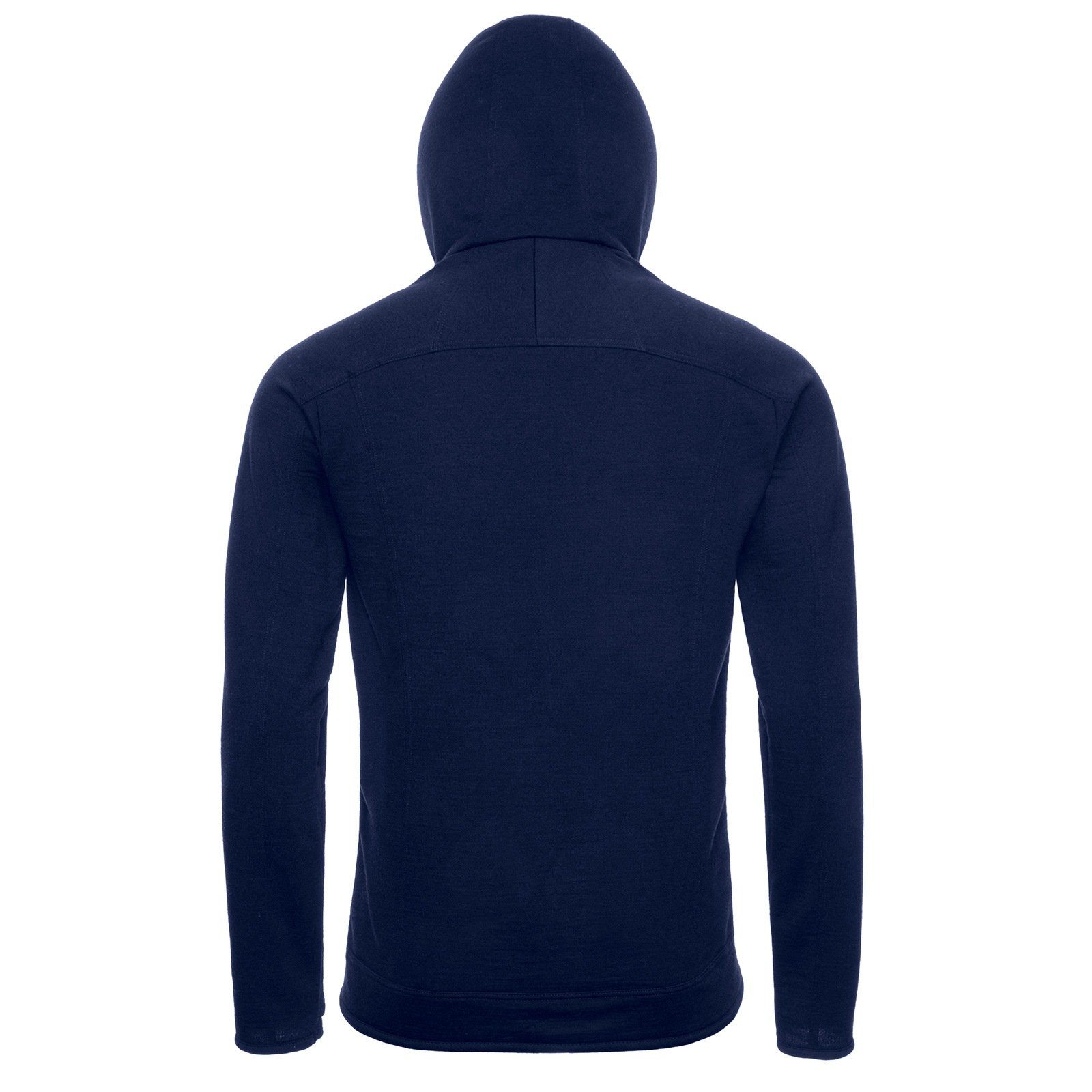 270g warm Sportswear Herren reiner Hoody in Hoodie (1-tlg) Merino Merino Merinowolle Jacke Made - aus Germany Sweat Kaipara Blau