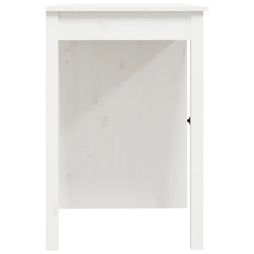 100x50x75 Weiß furnicato Schreibtisch cm Kiefer Massivholz