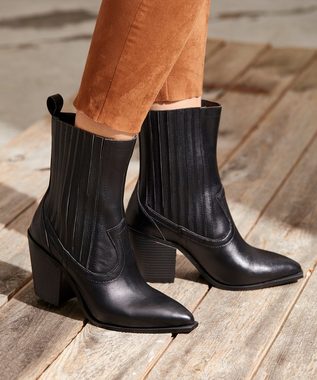 LASCANA Cowboy Boots Cowboy Stiefelette, Western Stiefelette, Ankleboots, Stretch-Einsatz