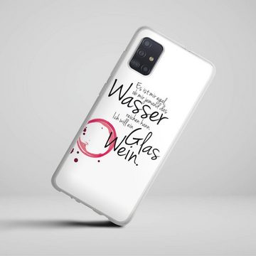 DeinDesign Handyhülle Es ist Mir Egal, Silikon Hülle, Bumper Case, Handy Schutzhülle, Smartphone Cover Wein Sprüche Statement