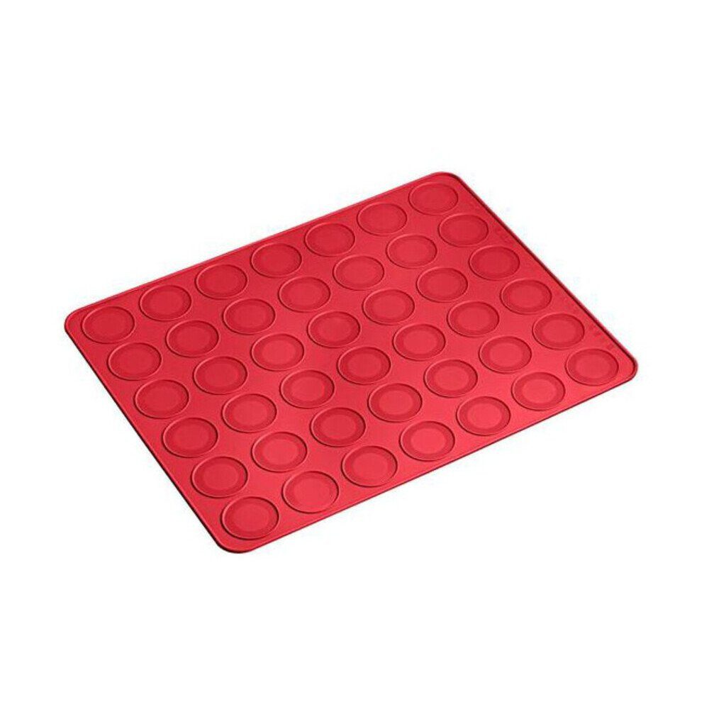 Lurch Backmatte Backmatte Macaron Flexiform 38x30 cm ruby, Silikon, Backmatte Macaron Flexiform, 38,00cm, Silikon, rot