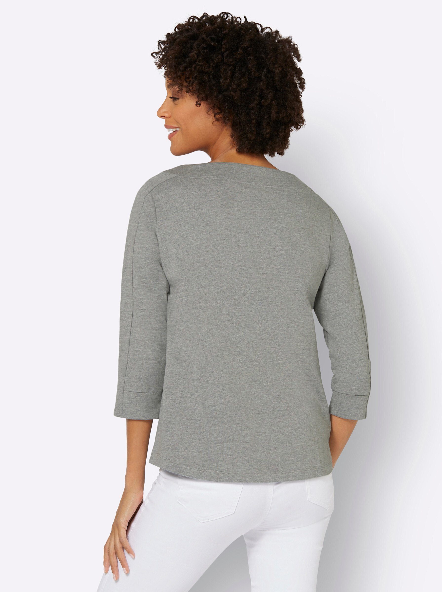 WITT Sweater WEIDEN grau-meliert