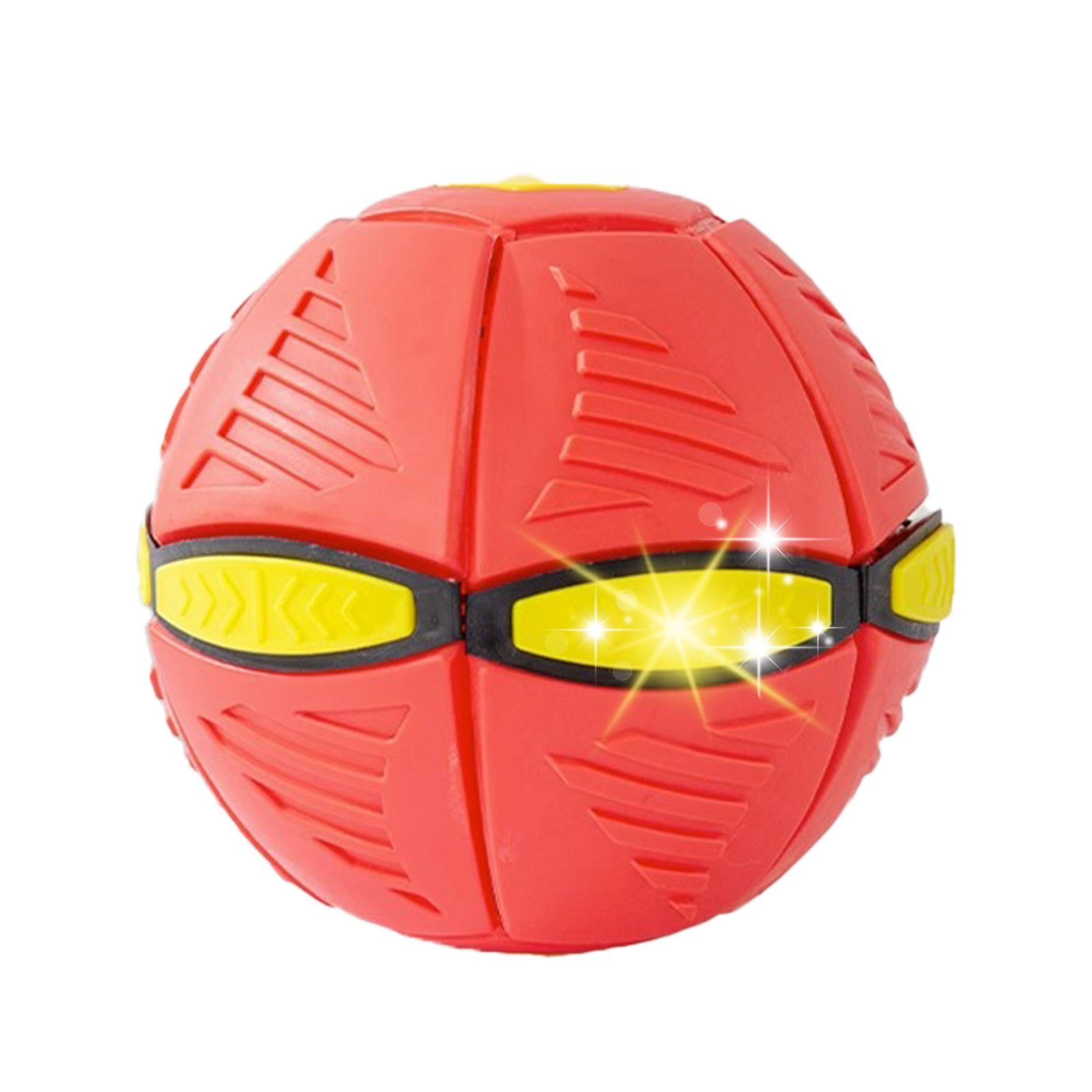 Blusmart Tierball Hüpfendes Ballspielzeug Für Hunde, Stomp Pet, Interaktives, Tierball Spiralball red 3 Lichter