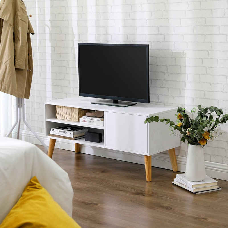 VASAGLE Lowboard »Fernsehtisch«, TV-Schrank, 40 x 110 x 49 cm (T x B x H), für Fernseher bis zu 43 Zoll, WM 2022