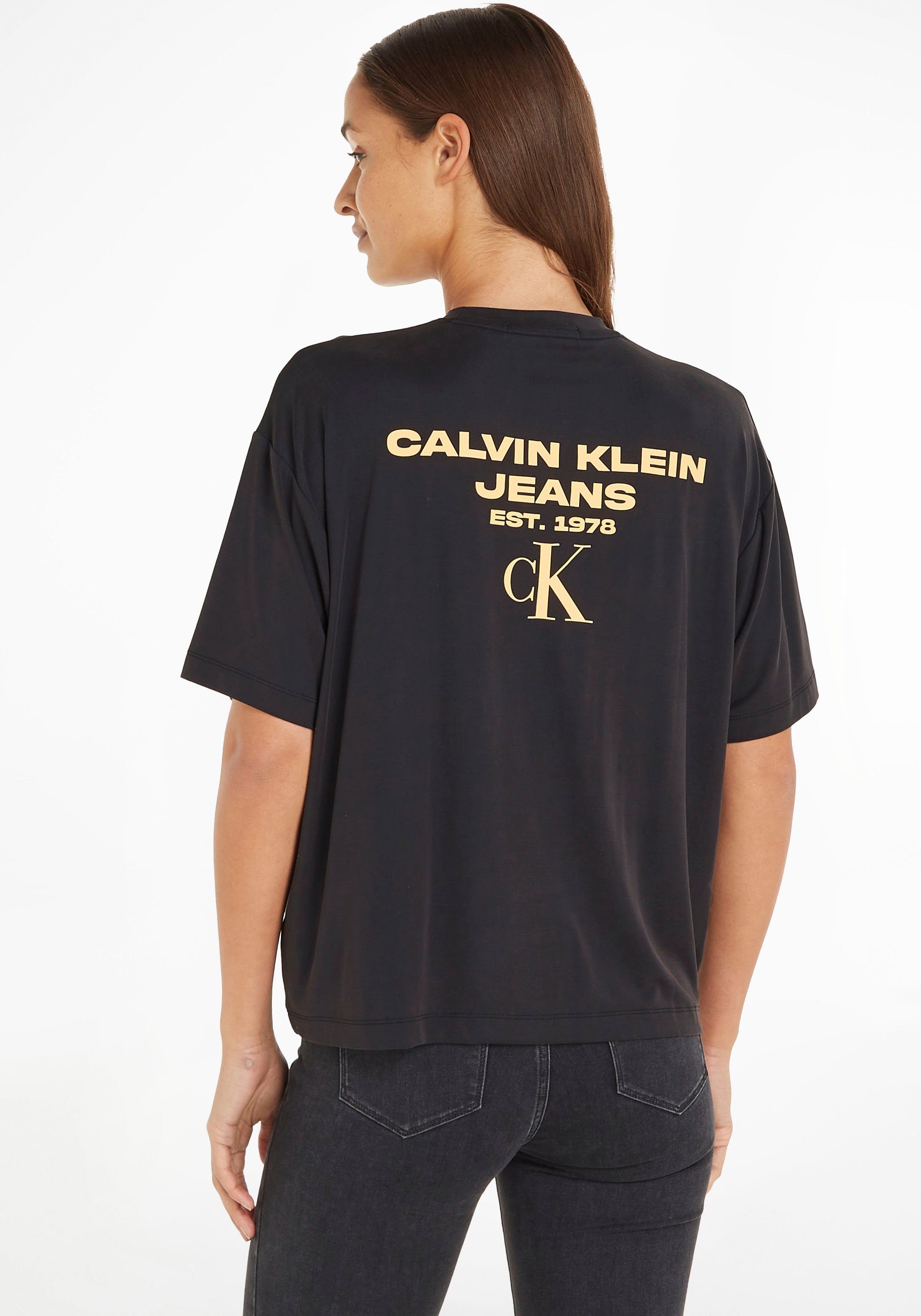 Calvin Klein Jeans T-Shirt BACK BOYFRIEND LOGO MODAL TEE