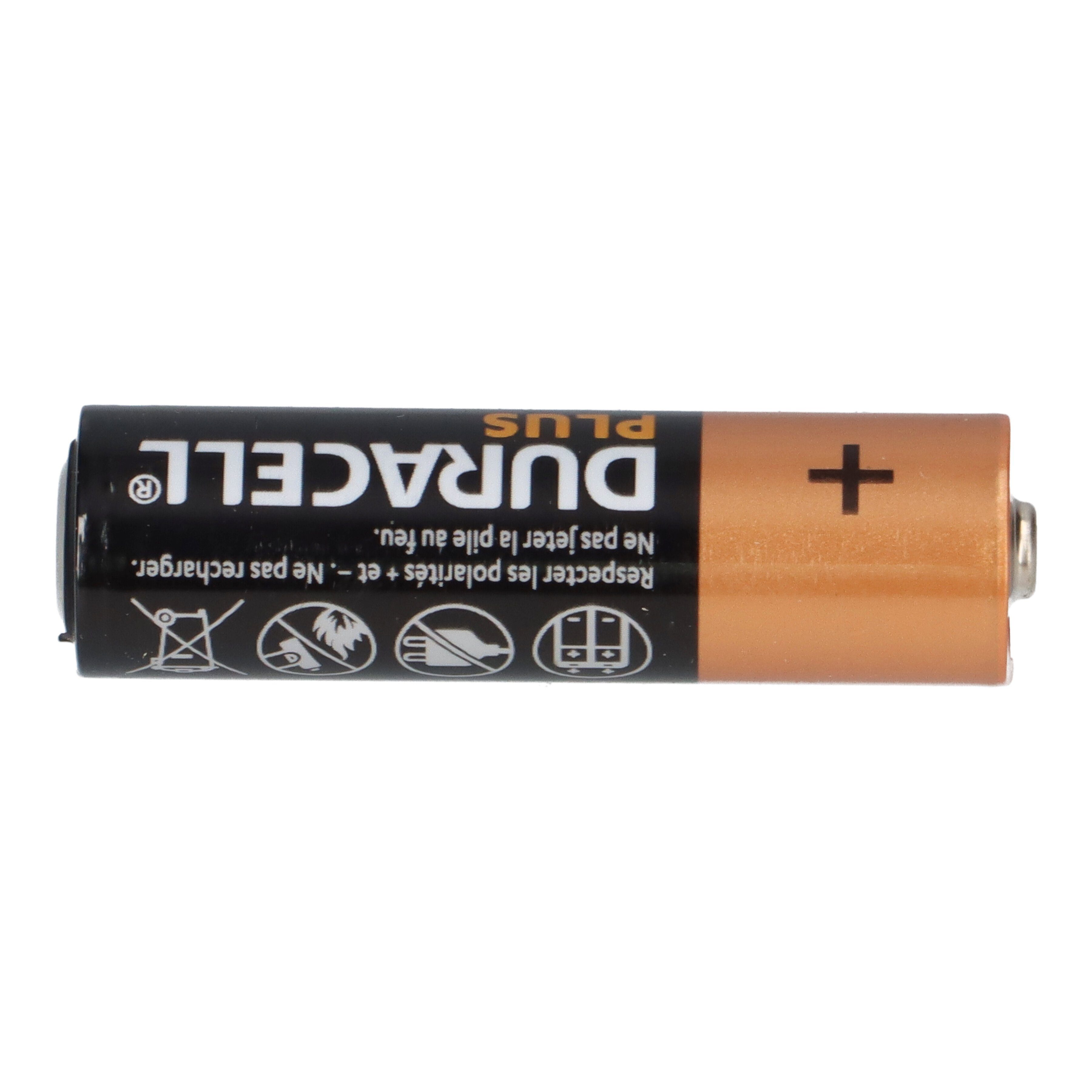 Duracell Duracell AA Batterie Plus Mignon MN1500 Batterie Power AlMn 4x