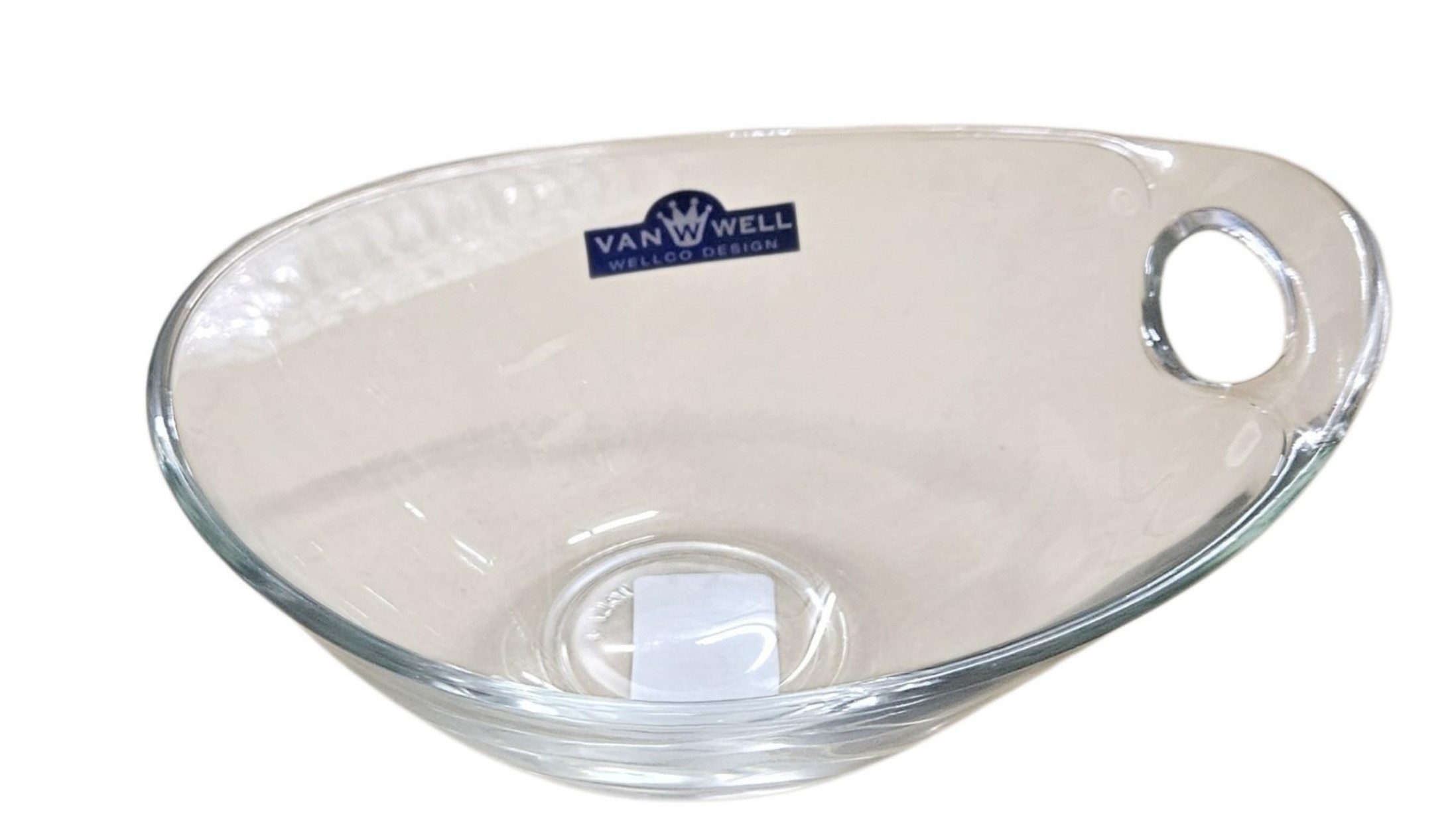 van Well Dessertschale 6 x Glasschale Servierschale Salatschale asymetrisch GALAXY, Glas, (6-tlg)