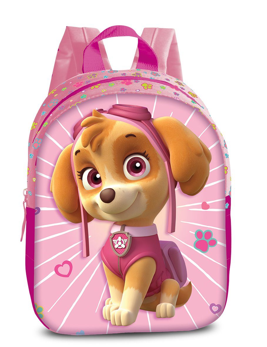 Sieber Kinderrucksack PAW Skye Rucksack rosa 3D Effekt