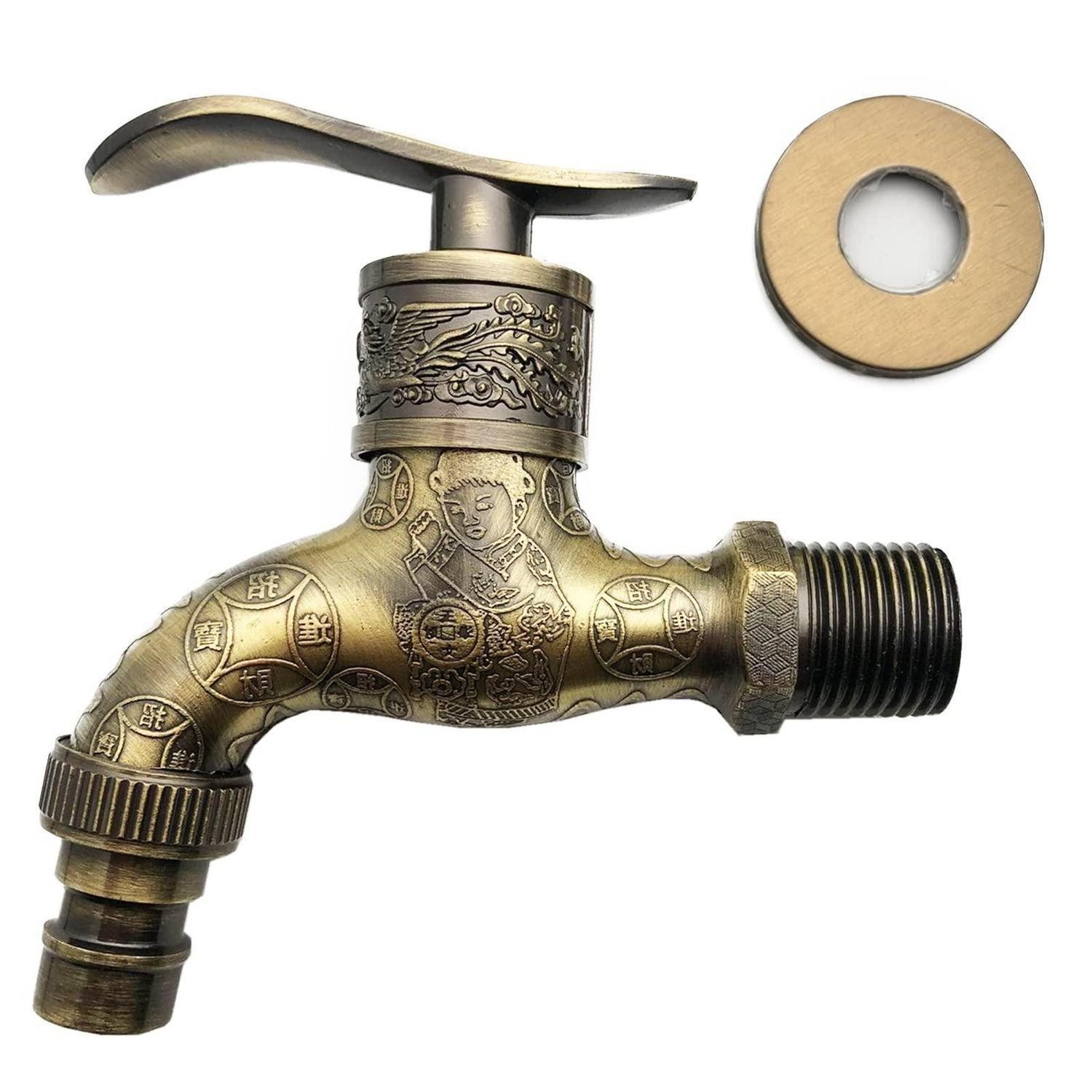 LuxusKollektion Waschtischarmatur Vintage Wasserhahn Antik-Stil (1-St)