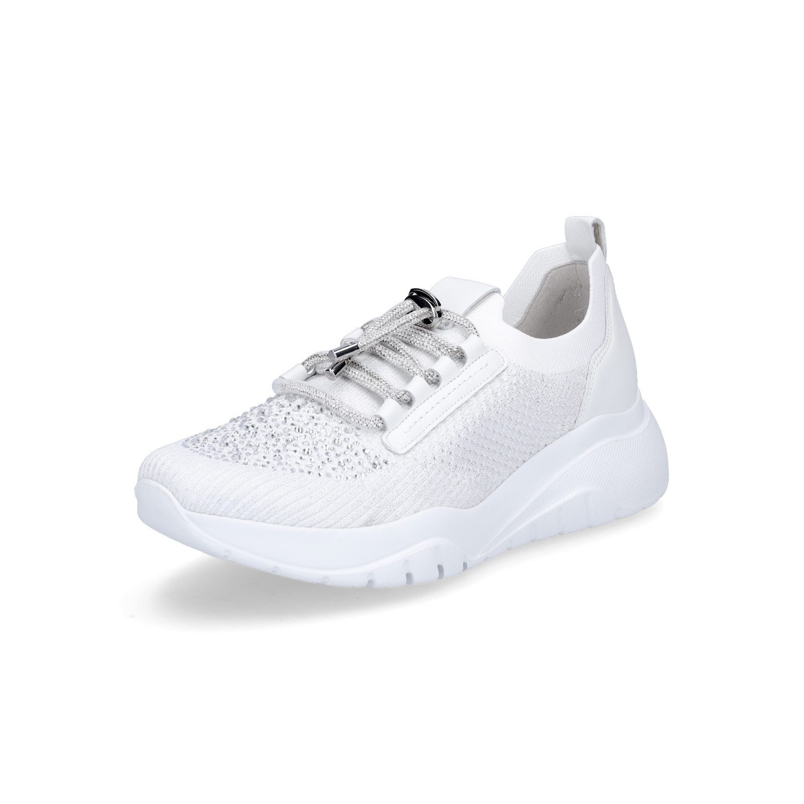 Gabor Damen Sneaker weiß Glitzer Sneaker
