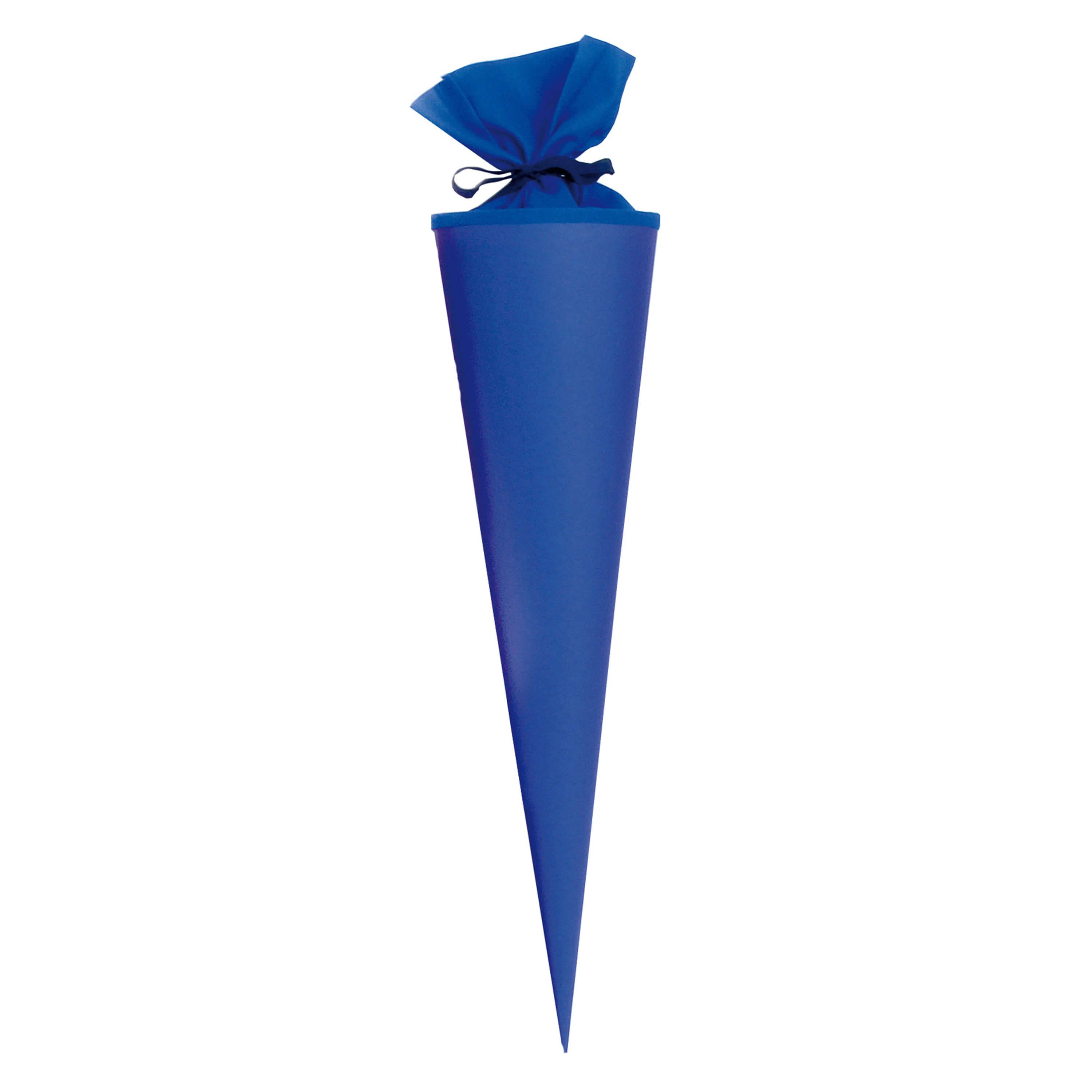 Goldbuch Schultüte Goldbuch Bastelschultüte blau, Filzverschluss - 70cm, Verschluss Filz