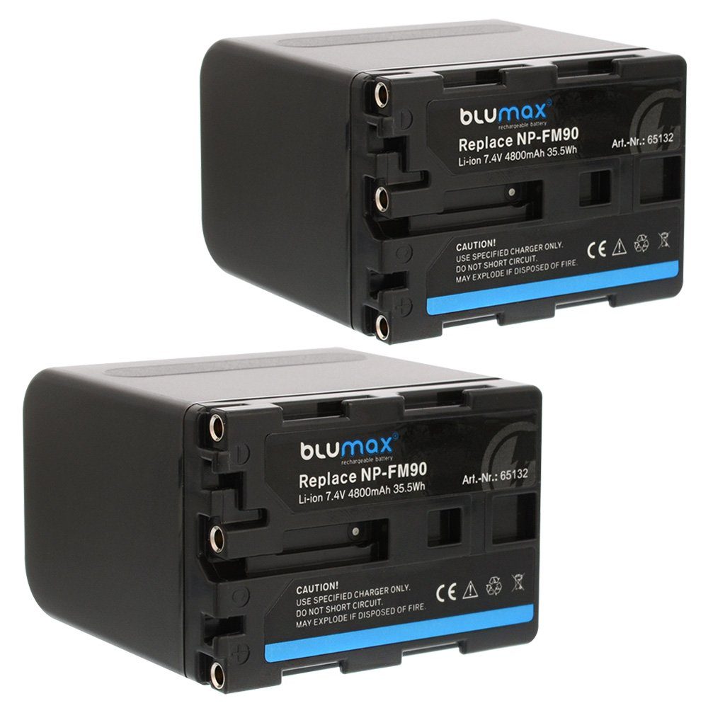 Blumax Set mit Kamera-Akku 4800mAh -FM50-FM30 für Sony Lader NP-FM90