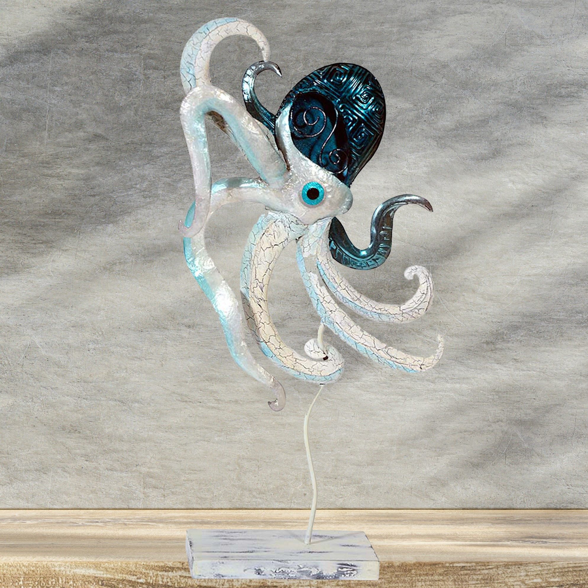 MystiCalls Dekofigur Dekofigur Tintenfisch aus Muschelschalen Krake Maritim günstig online kaufen