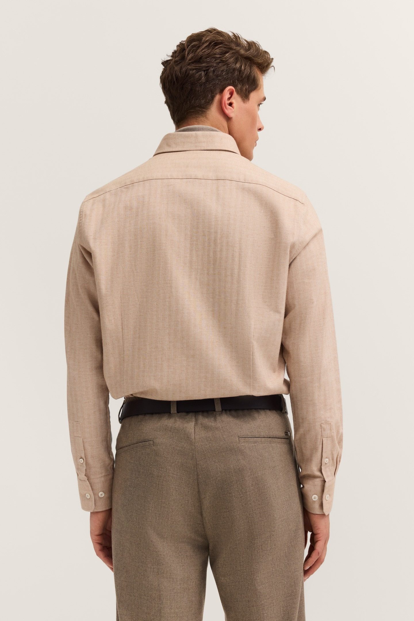 bugatti Langarmhemd Soft Cotton im Modern Fit mit Button-Down Kragen