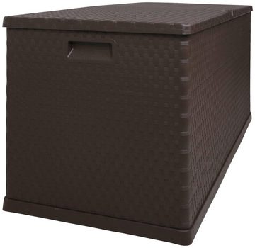 ONDIS24 Kissenbox Rattan, 420 Liter, Kunststoff