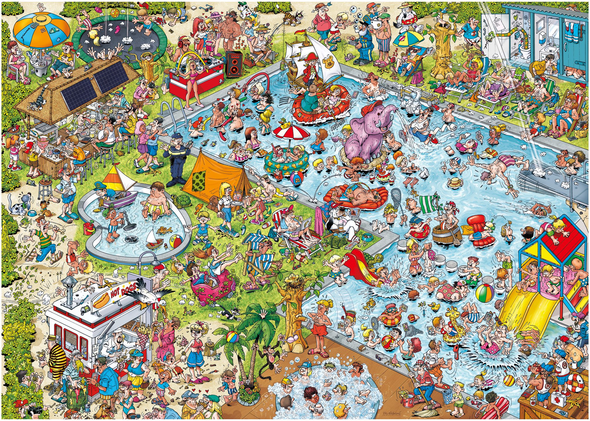 Ravensburger Puzzle Ray Nicholson: Der Pool, 1000 Puzzleteile, Made in Germany