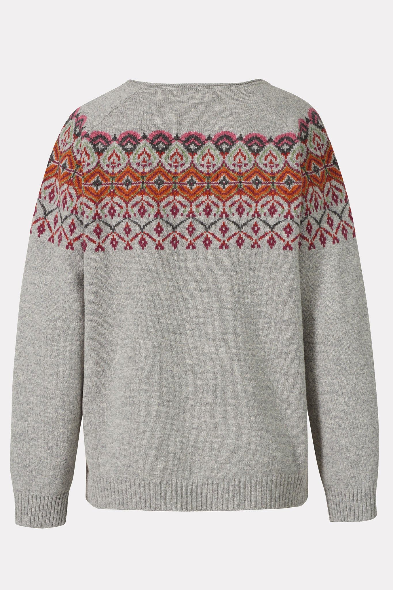 Himalaya Clothing Cardigan Damen mit Norwegermuster - Edler Cardigan aus atmungsaktiver Lammwolle Hochwertige Wolljacke mit hohem Tragekomfort