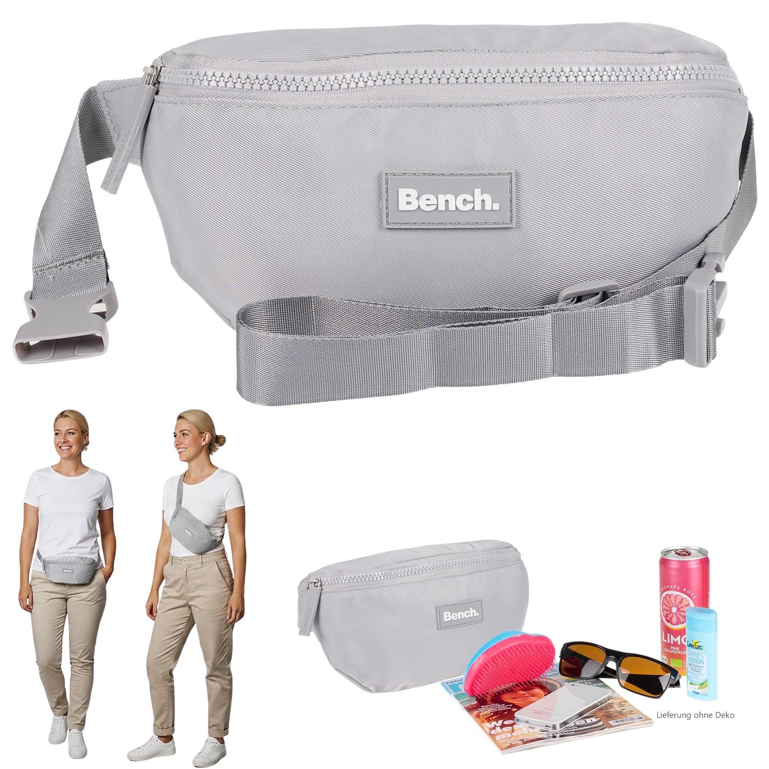 Bench. Bauchtasche Crossbag Hüfttasche Crossover Handtasche Tasche, Wimmerl klein Festivaltasche Handtasche Nova 64217 + Schlüsseletui