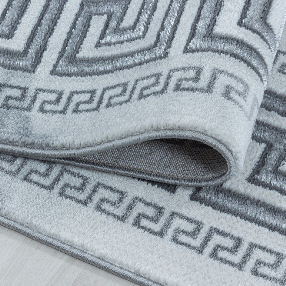 Designteppich Marmoroptik Teppich, für pflegeleicht, Silber und Wohnzimmer, chic, rechteck Giantore, edel