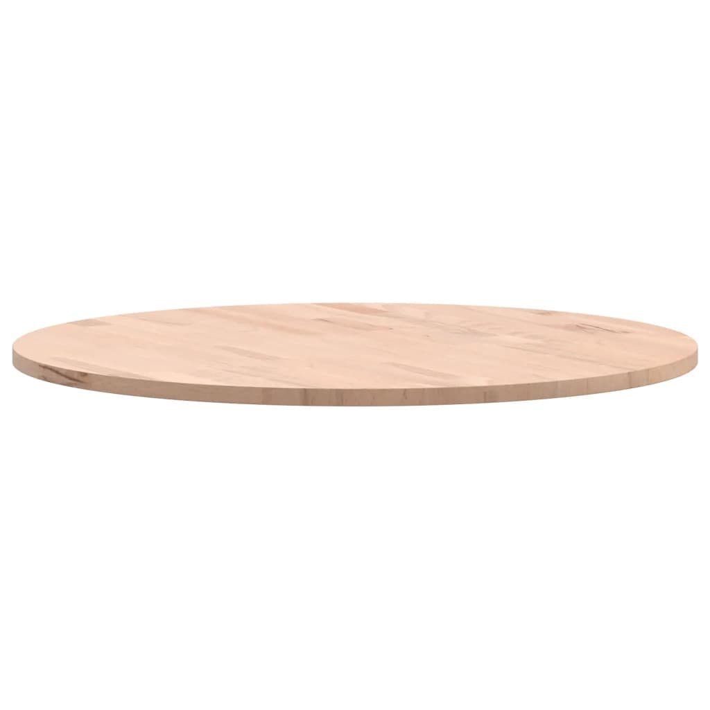 furnicato Tischplatte Ø60x1,5 cm Rund Buche Massivholz