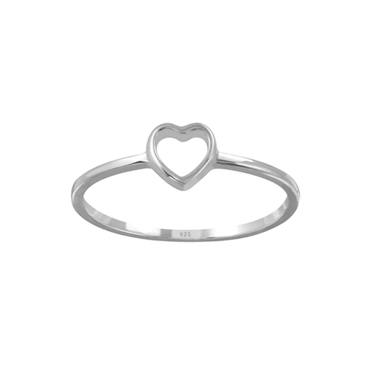 Order & Smile Schmuck Silberring Herz Ring: 925 Silber Ring günstig online kaufen