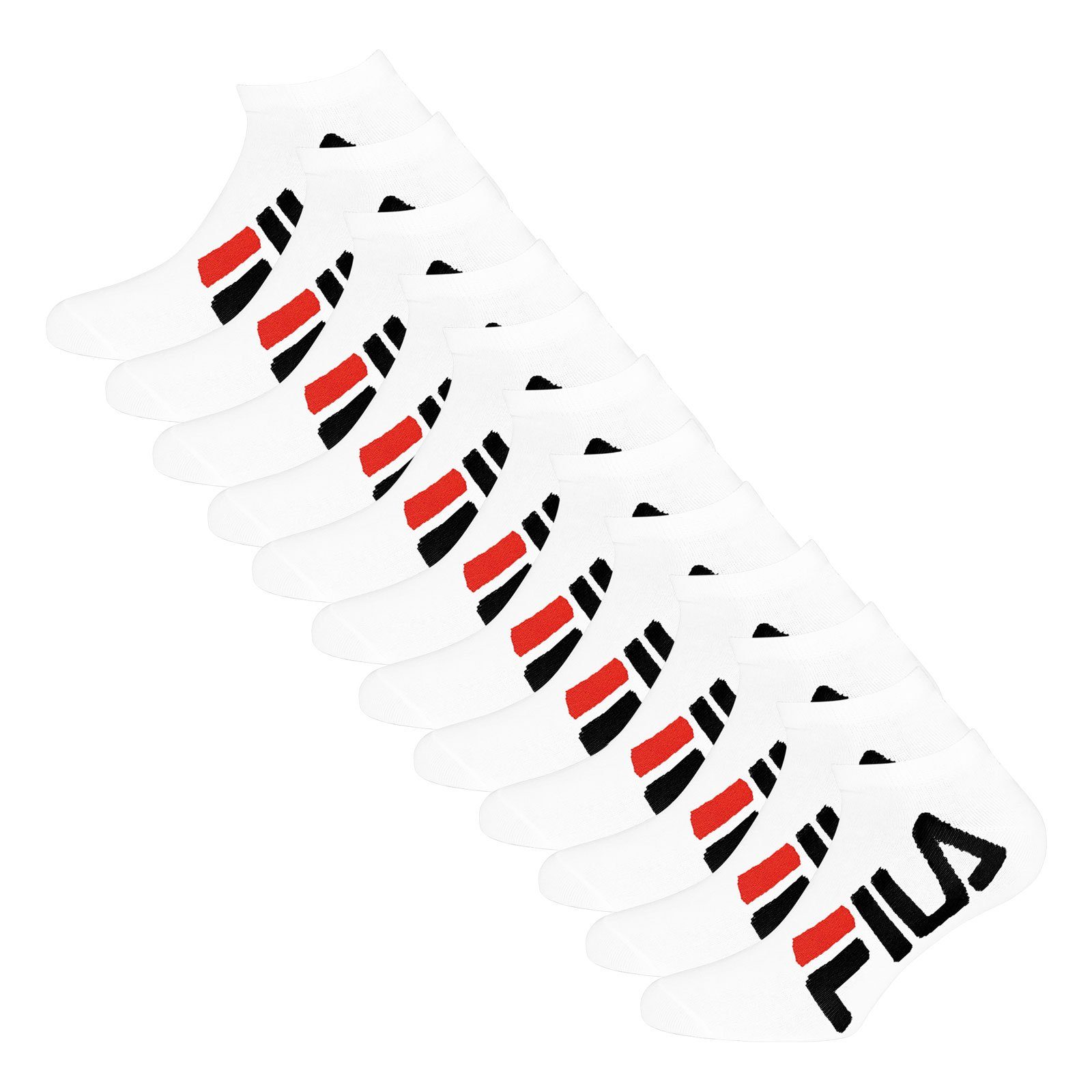 Fila Sneakersocken Calza Inivisible Socks (6-Paar) mit großem Markenschriftzug 300 white