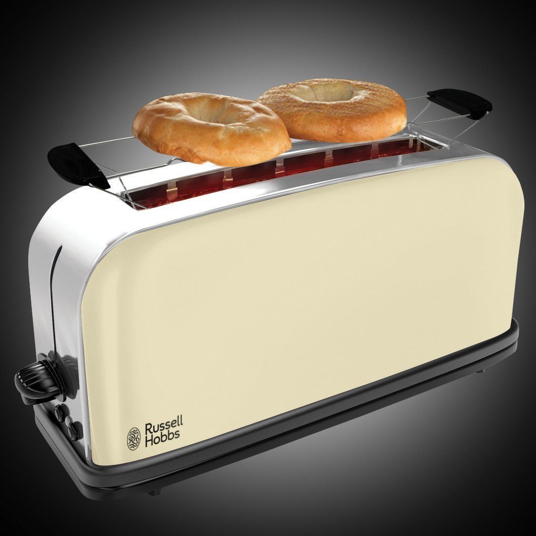 RUSSELL HOBBS Toaster Langschlitz Colours Plus+ Classic Cream 21395-56 1000W, für 2 Scheiben, 1000 W – Bild 5 von 5
