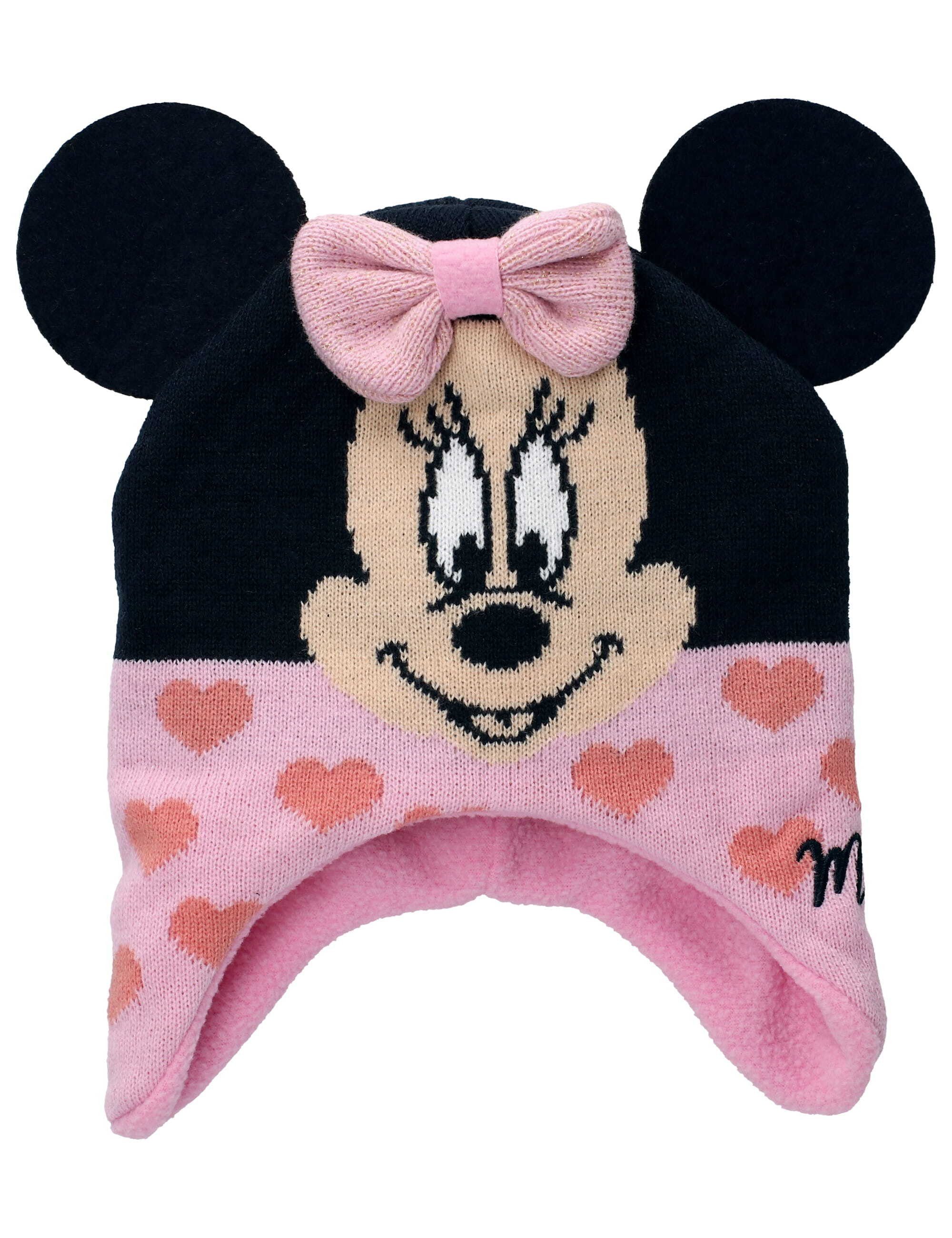 Disney Erstlingsmütze Mütze Minnie Mouse (Mütze, 1-St., einzel) Mütze rosa