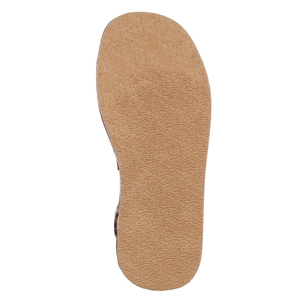 Ital-Design Beige Sandalen mit verstellbaren Riemen für Damen Riemchensandalette (89372489) Keilabsatz/Wedge Riemchensandalen in Hellbraun