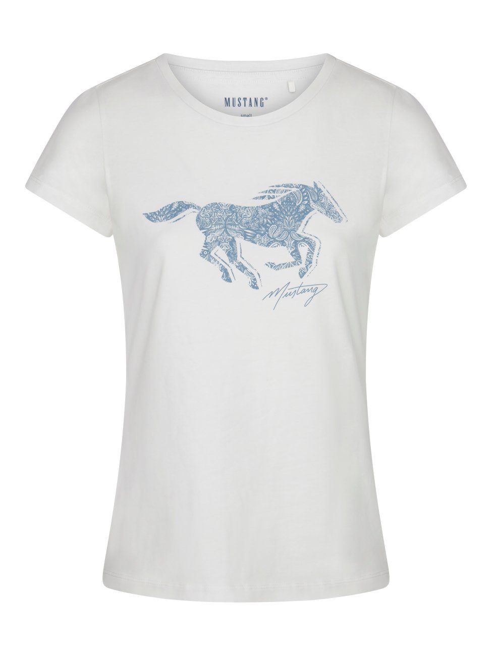 MUSTANG T-Shirt Damen Logo Printshirt Alexia günstig online kaufen