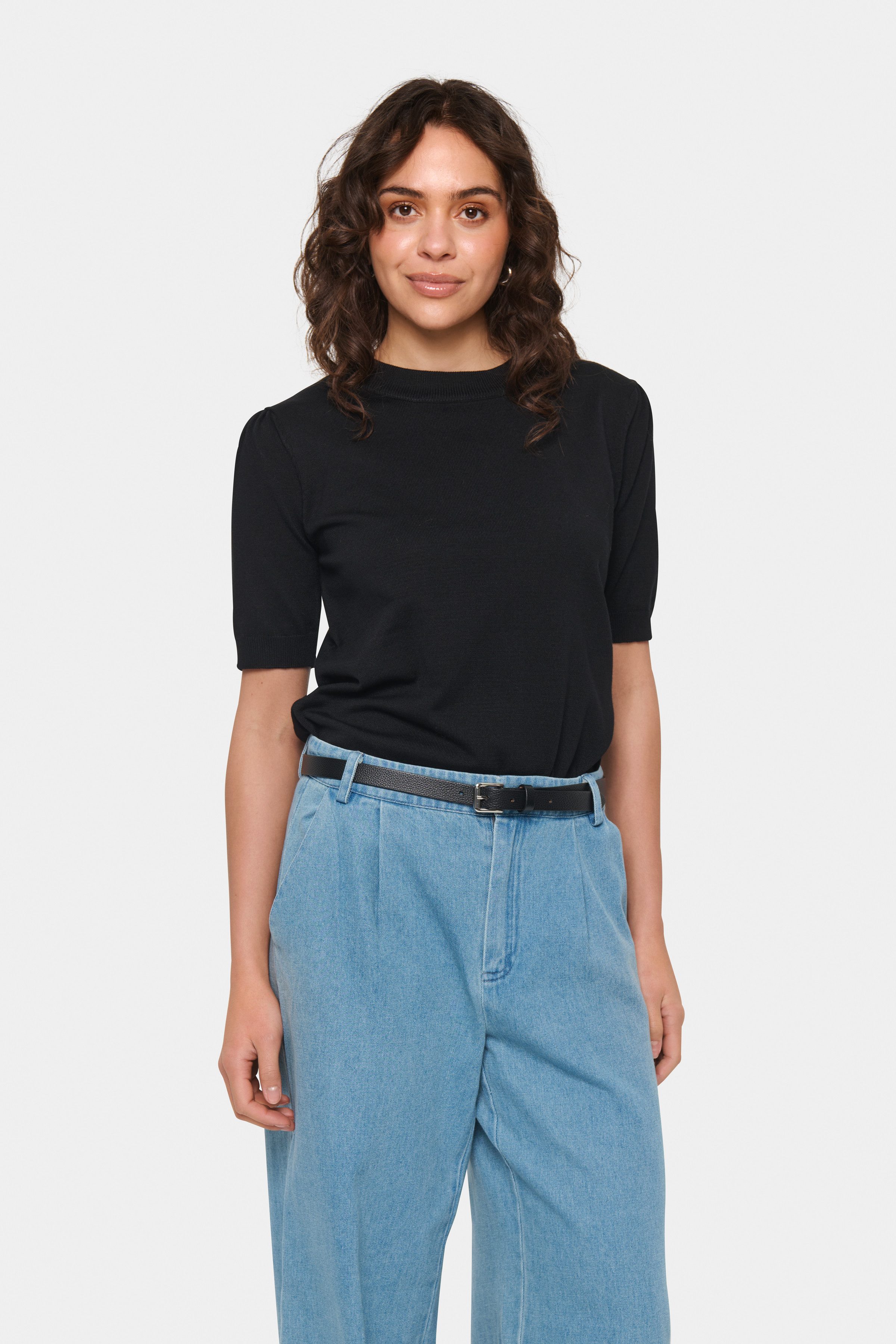 Saint Tropez Kurzarmpullover MilaSZ SS Viskose Feinstrick günstig online kaufen