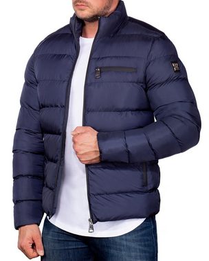 Cipo & Baxx Steppjacke Herren Winterjacke Jacke BA-CM175 (1-St) Elegantes Design mit Logo